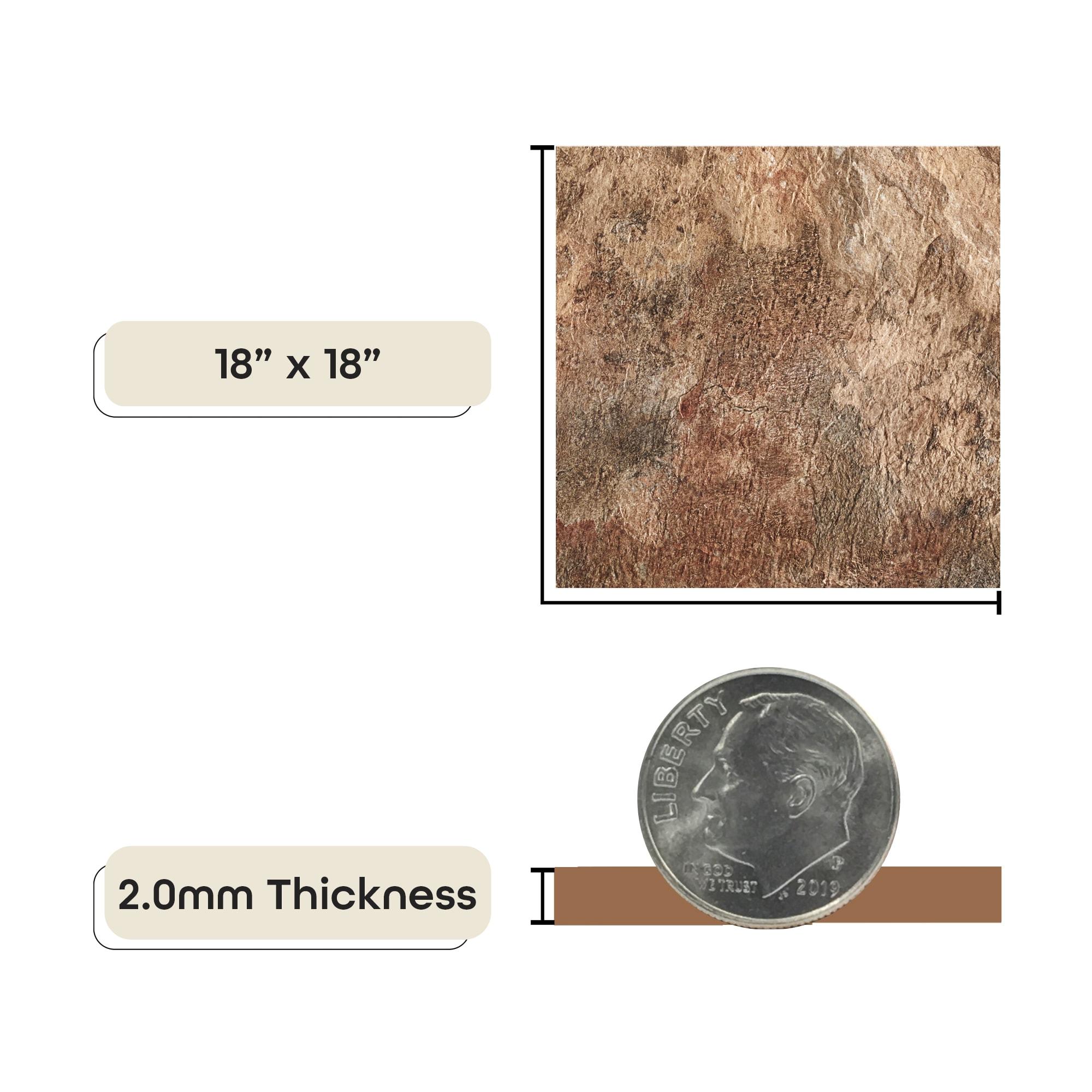 0.07'' Thick 18'' W x 18'' L