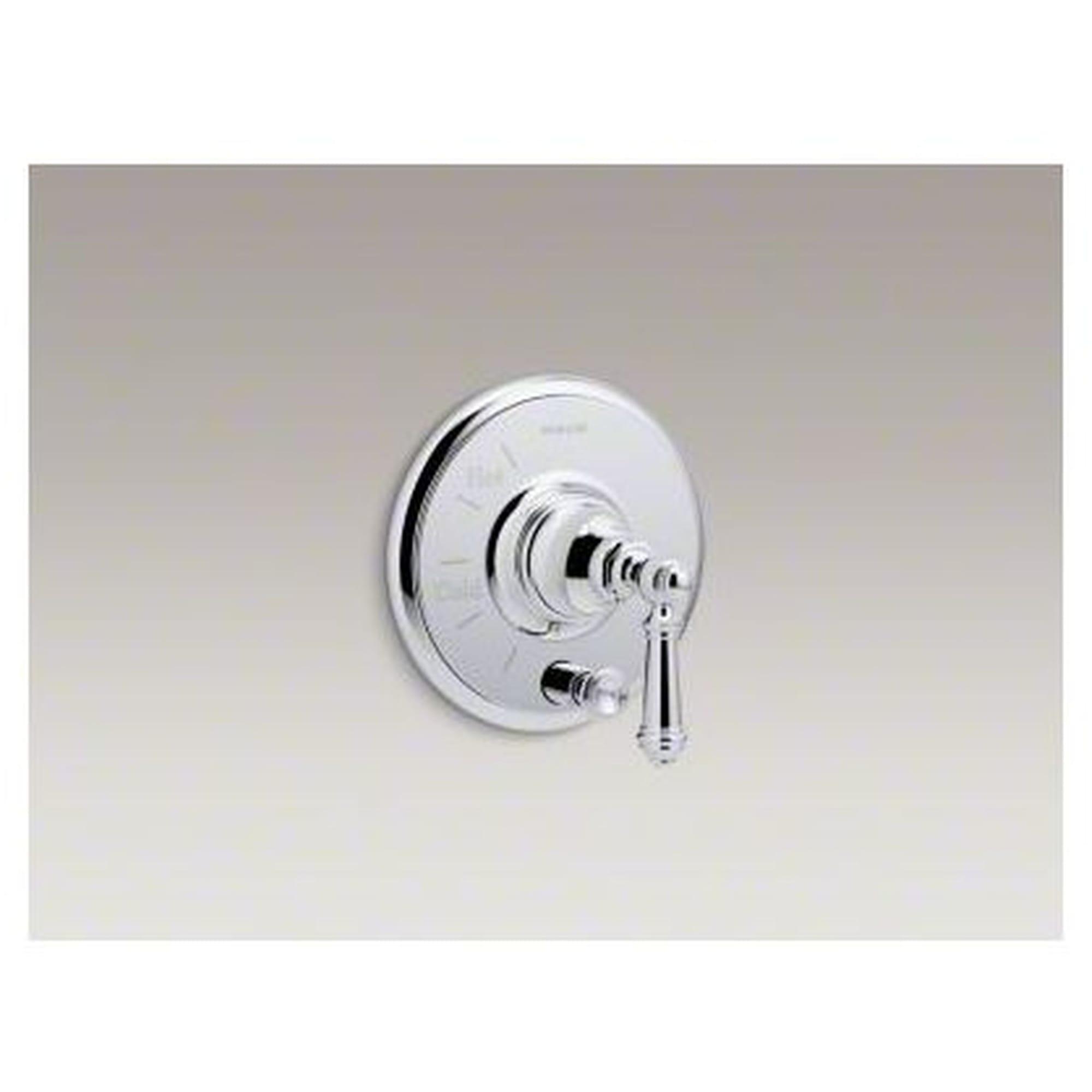 Artifacts Rite-Temp Pressure-Balancing Valve Trim With Push-Button Diverter And Lever Handle