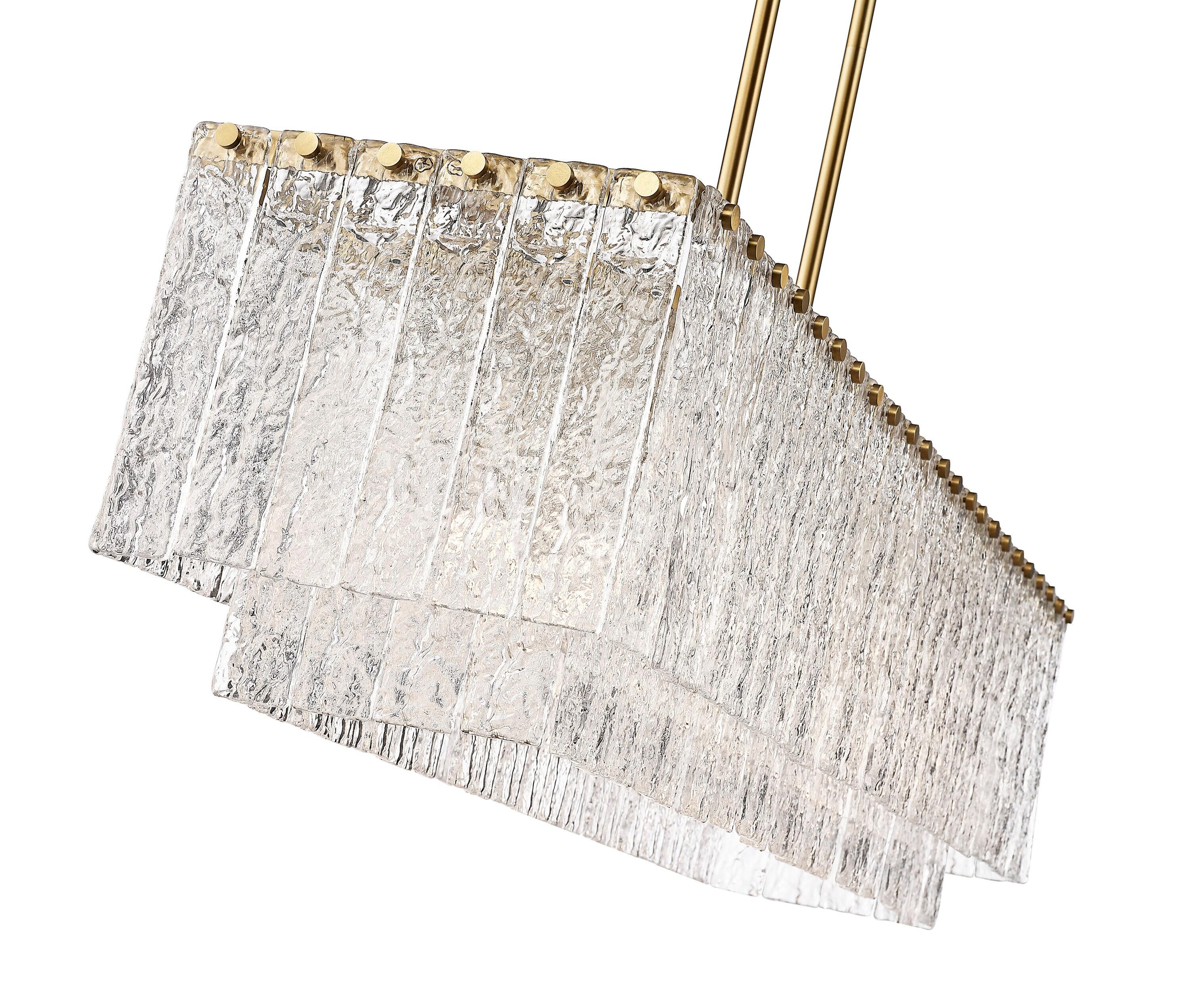 Z-Lite Glacier 5 - Light Island Pendant Light in  Modern Gold