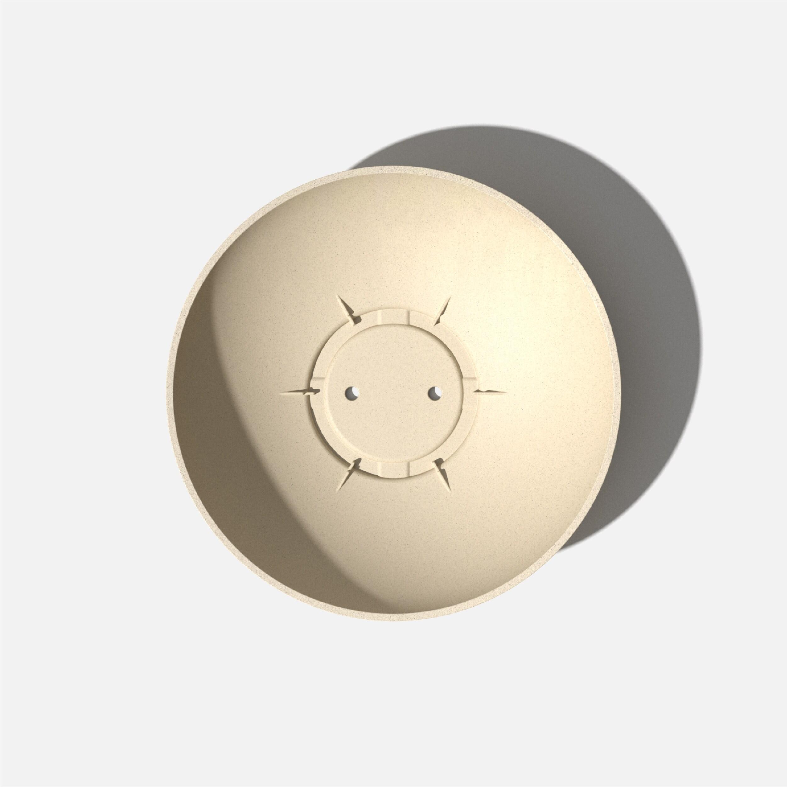 Veradek Mason Series Lane Bowl 24" Plastic-Stone Planter - Sand