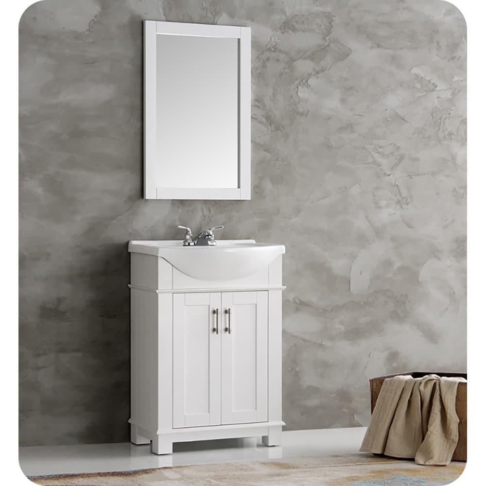 Hartford 20" Traditional Rectangular Wood Framed Bathroom Vanity Mirror