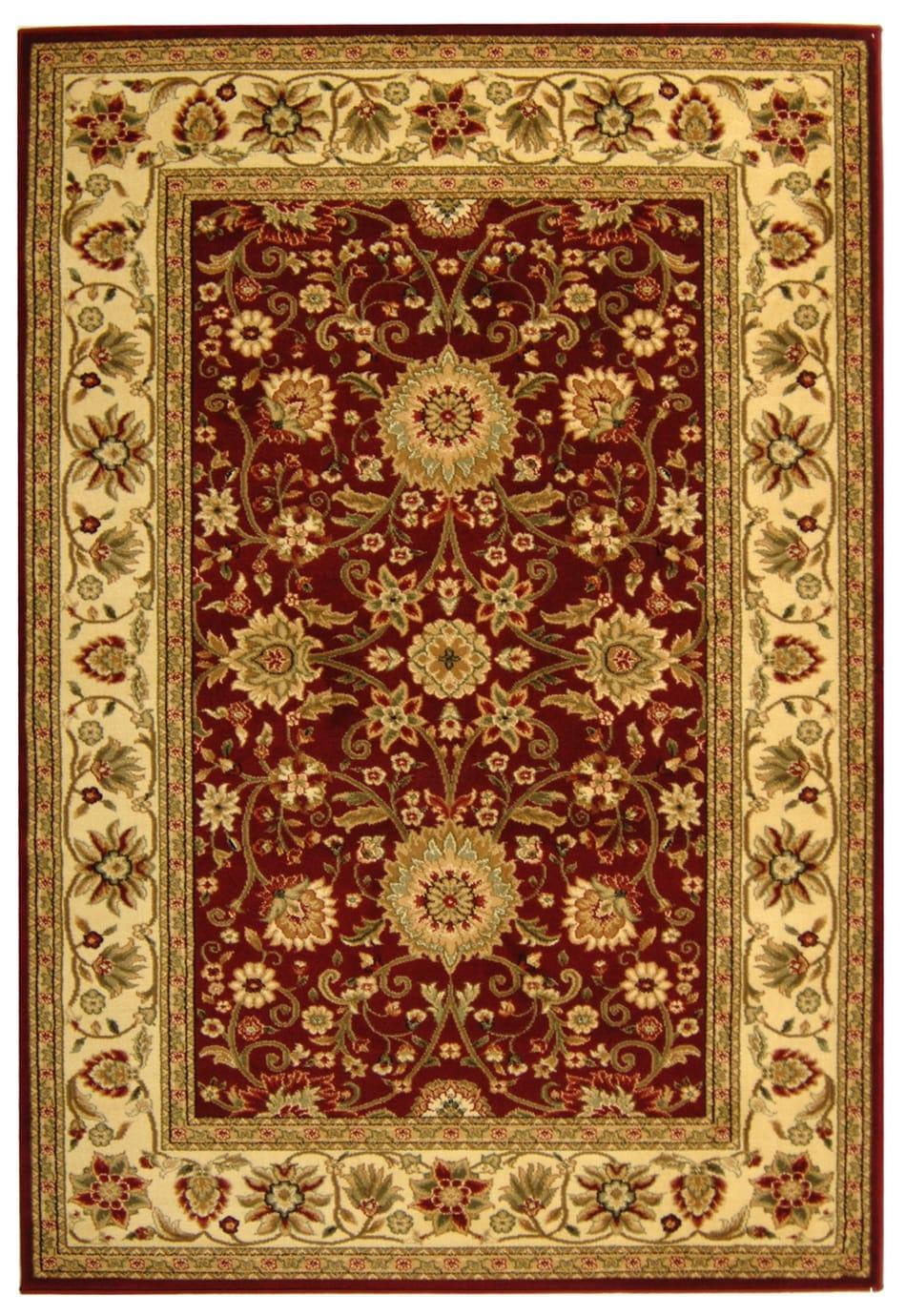 Lyndhurst LNH212 Power Loomed Area Rug - Red/Ivory - 5'3"x7'6" - Safavieh.