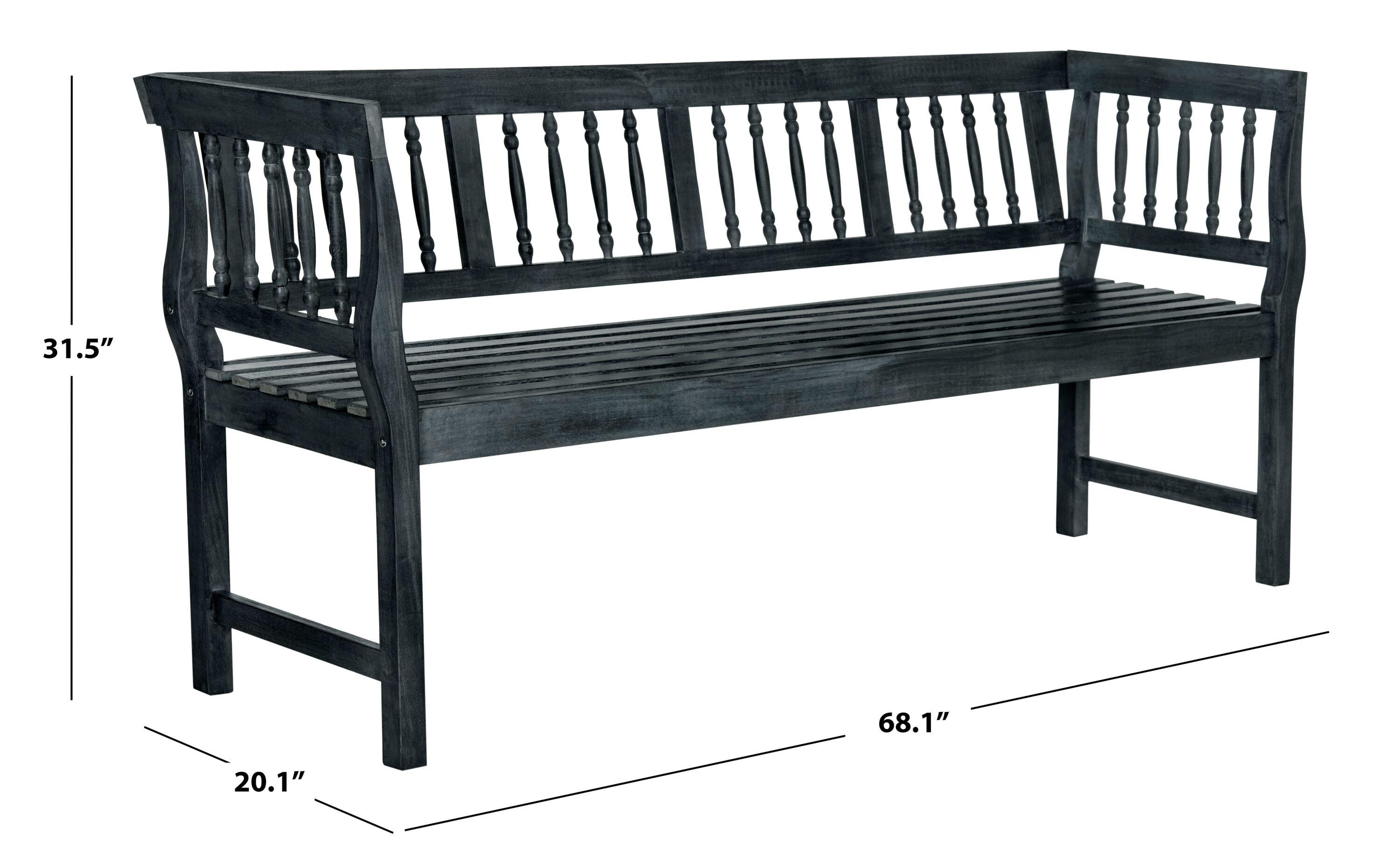 Brentwood Bench - Outdoor - PAT6732 - Dark Slate Gray - Safavieh