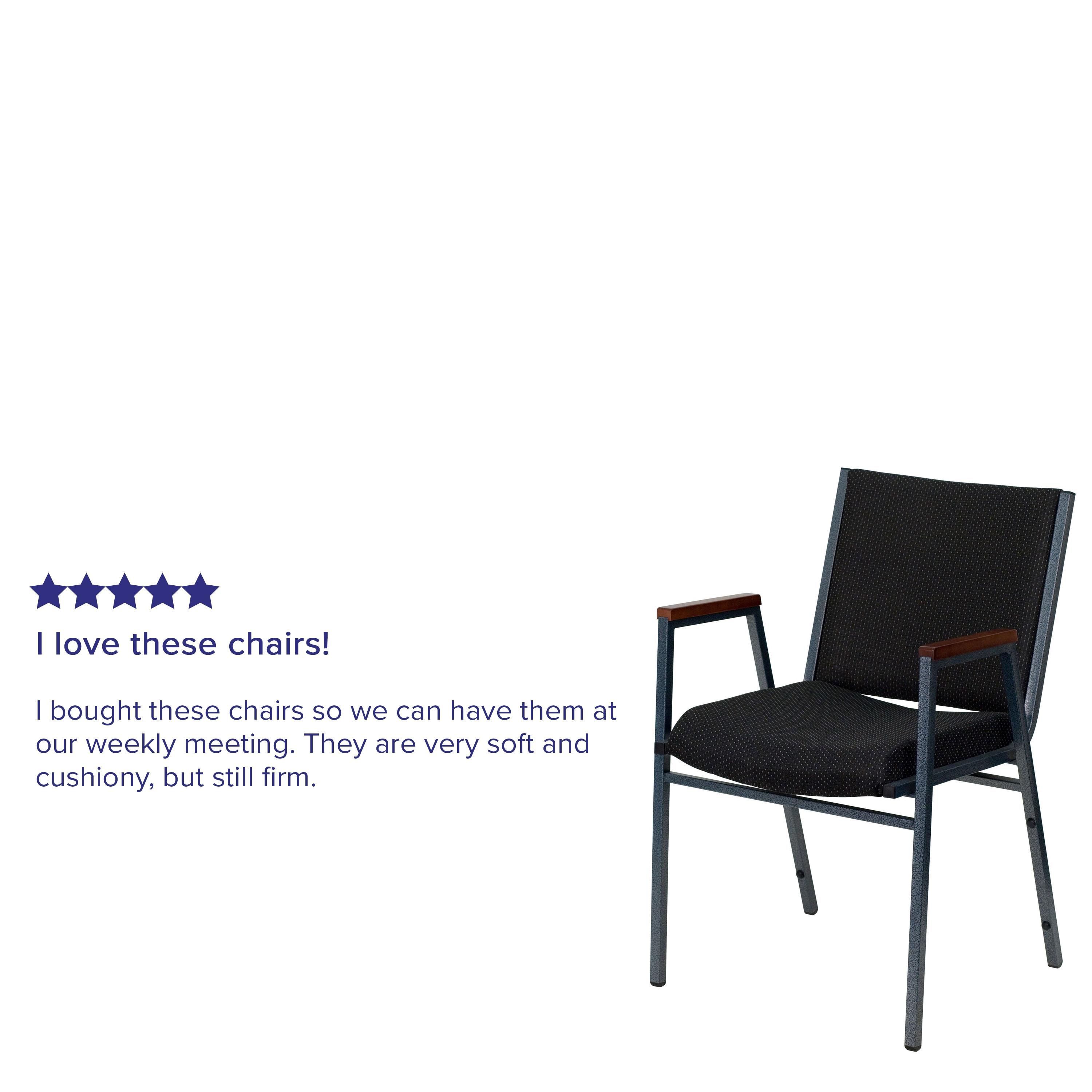 Aliya Heavy Duty Stack Chair with Arms