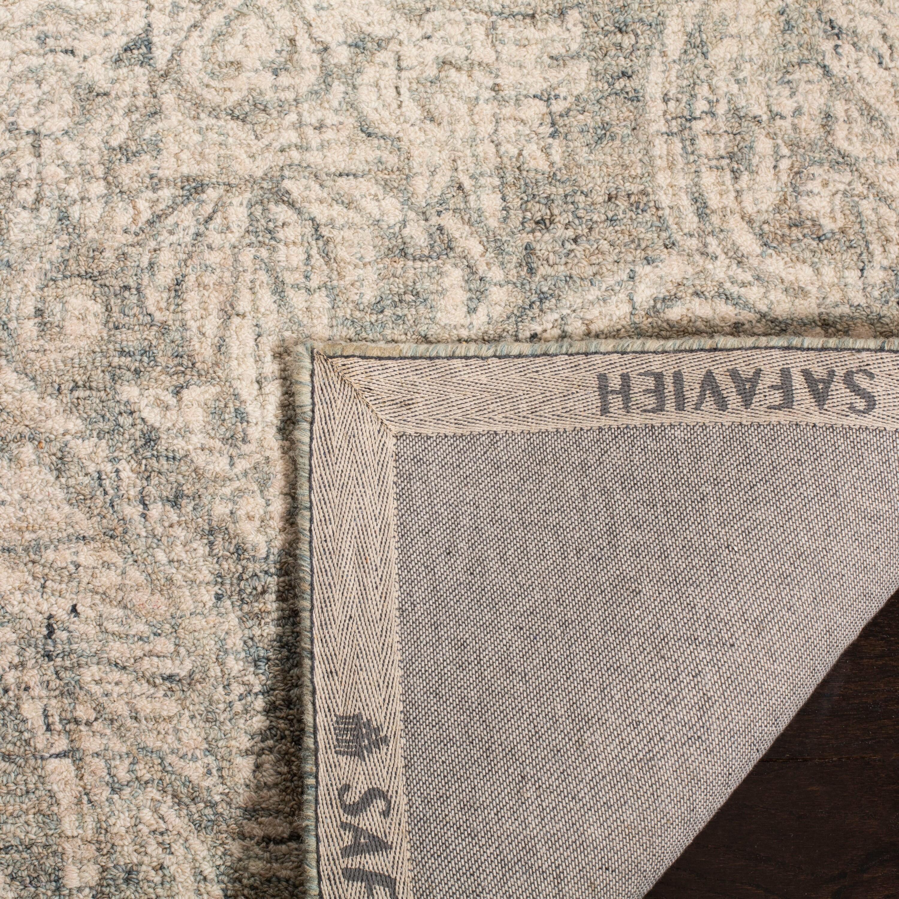 Rosemarie Abstract Handmade Tufted Wool Gray/Ivory Area Rug