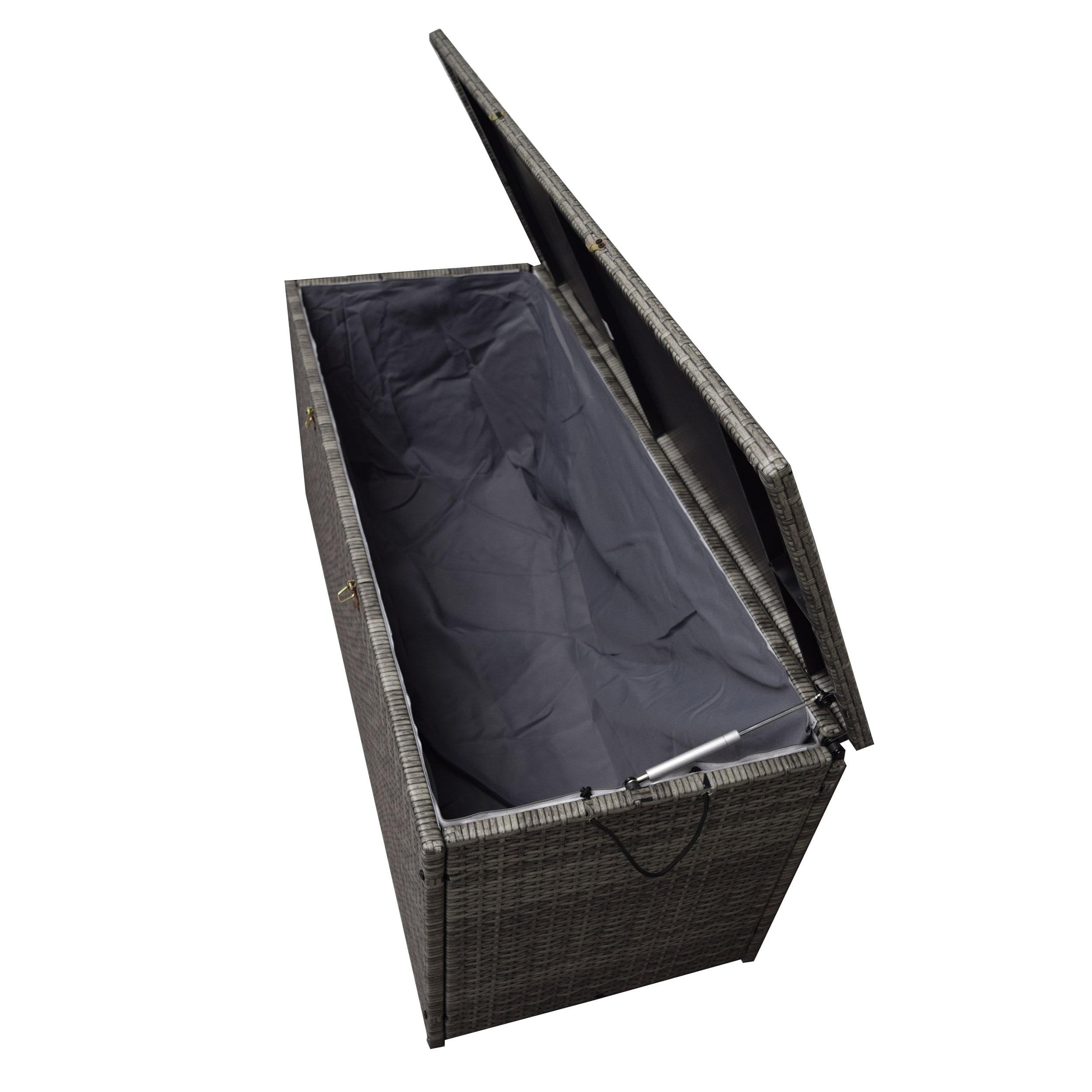Oakland Living Oakland Living 53'' W 113 Gallons Water Resistant Wicker Deck Box