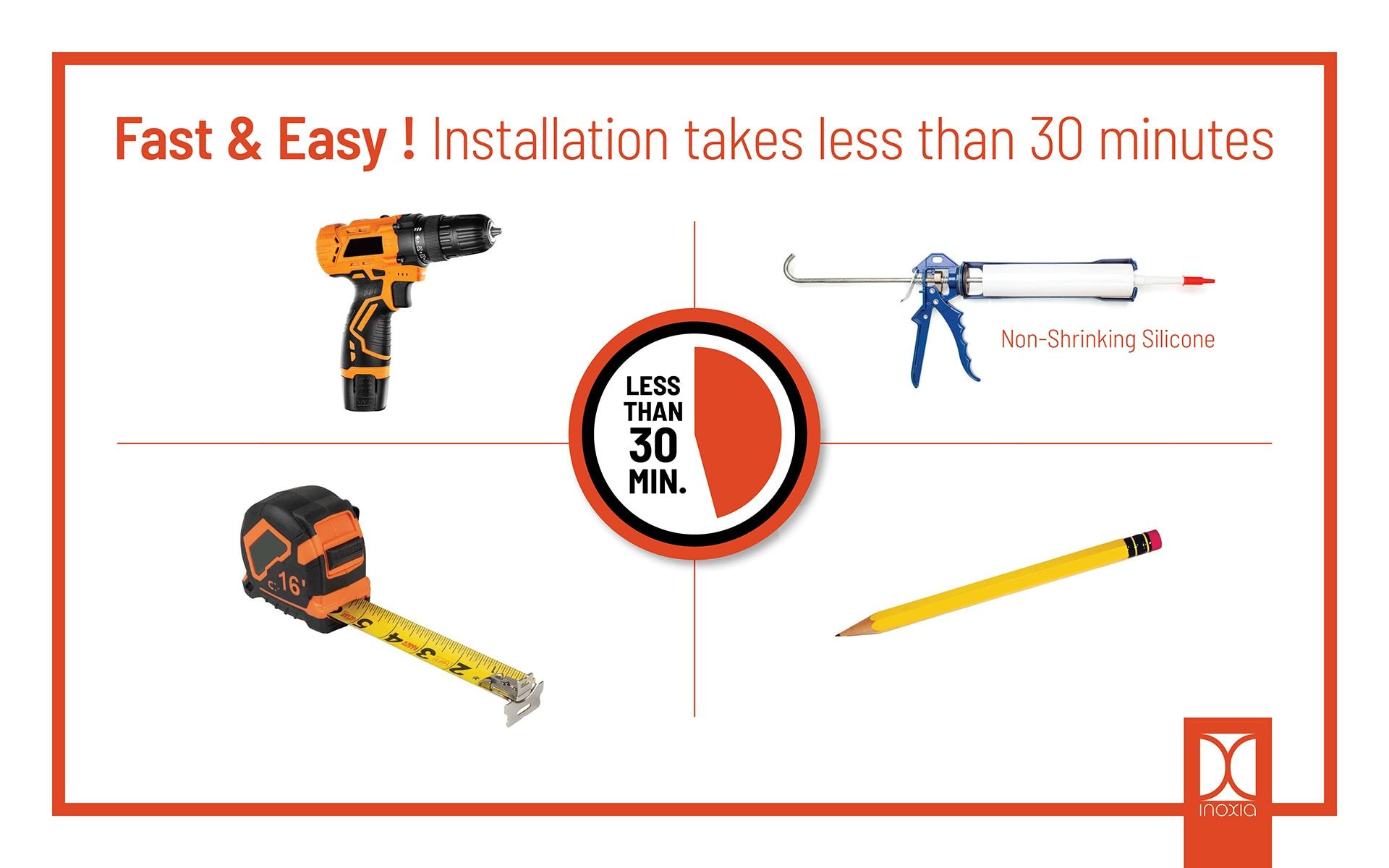 Inoxia Universal Range Backsplash