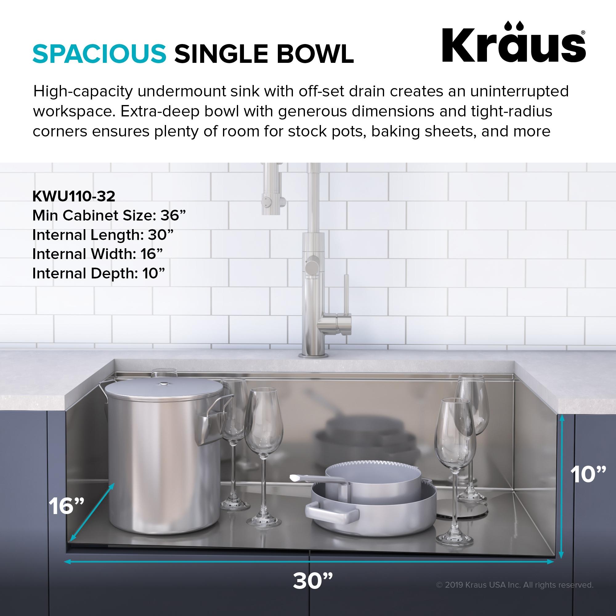 Kore Undermount Kitchen Sink with Garbage Disposal