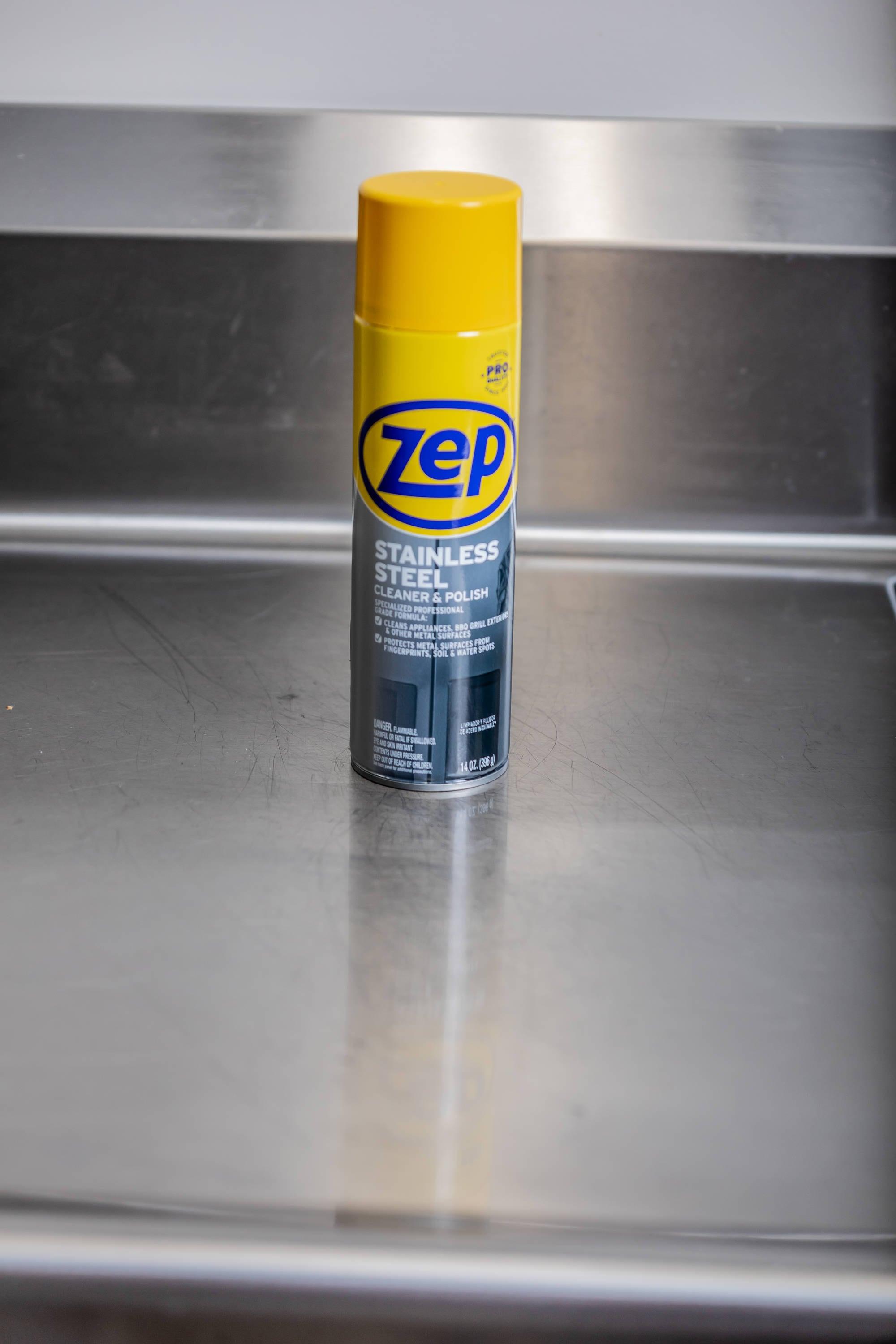 Stainless Steel Cleaner and Polish – Removes Fingerprints and Water Spots – 14 oz