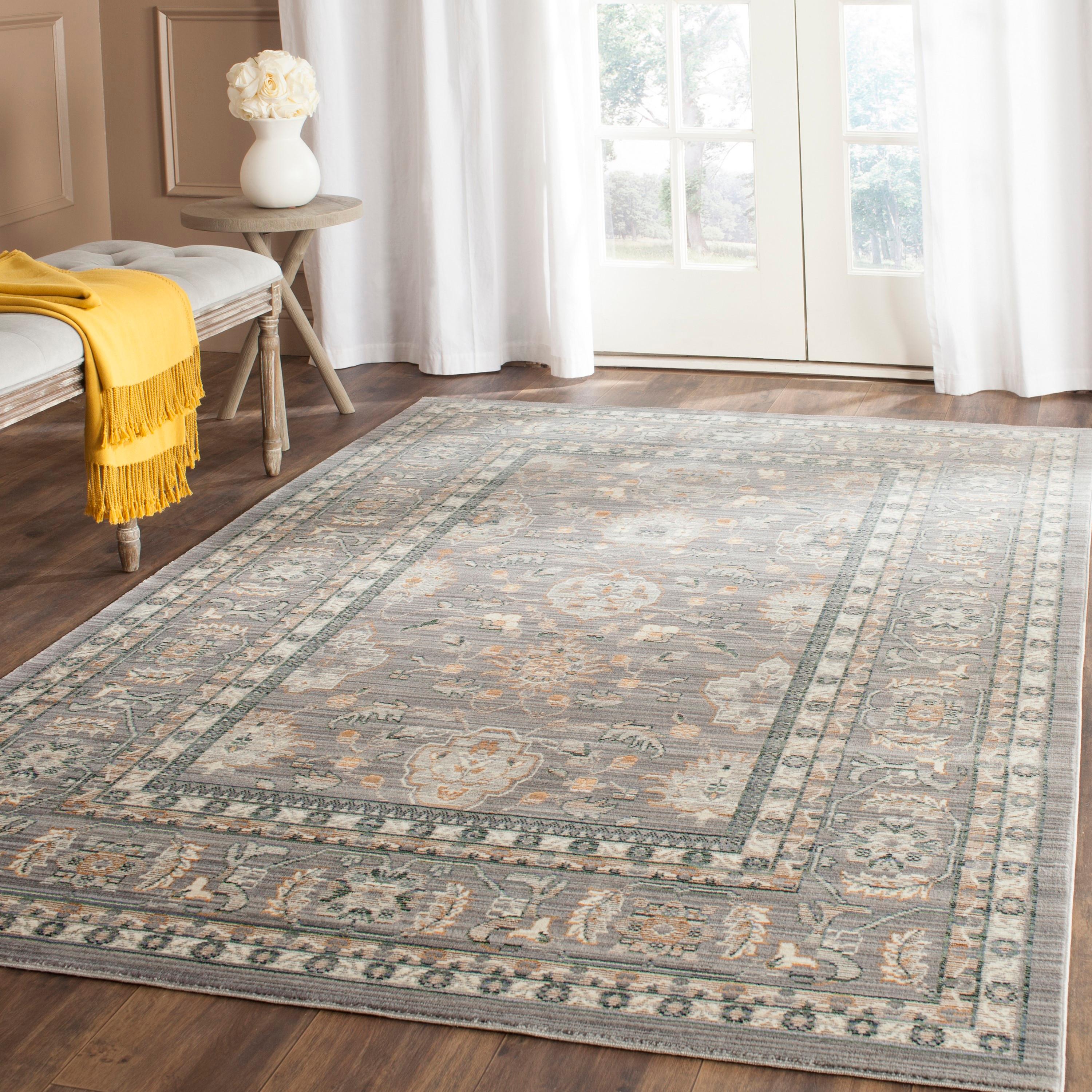 Valencia VAL112 Power Loomed Indoor Area Rug - Mauve/Mauve - 4'x6' - Safavieh