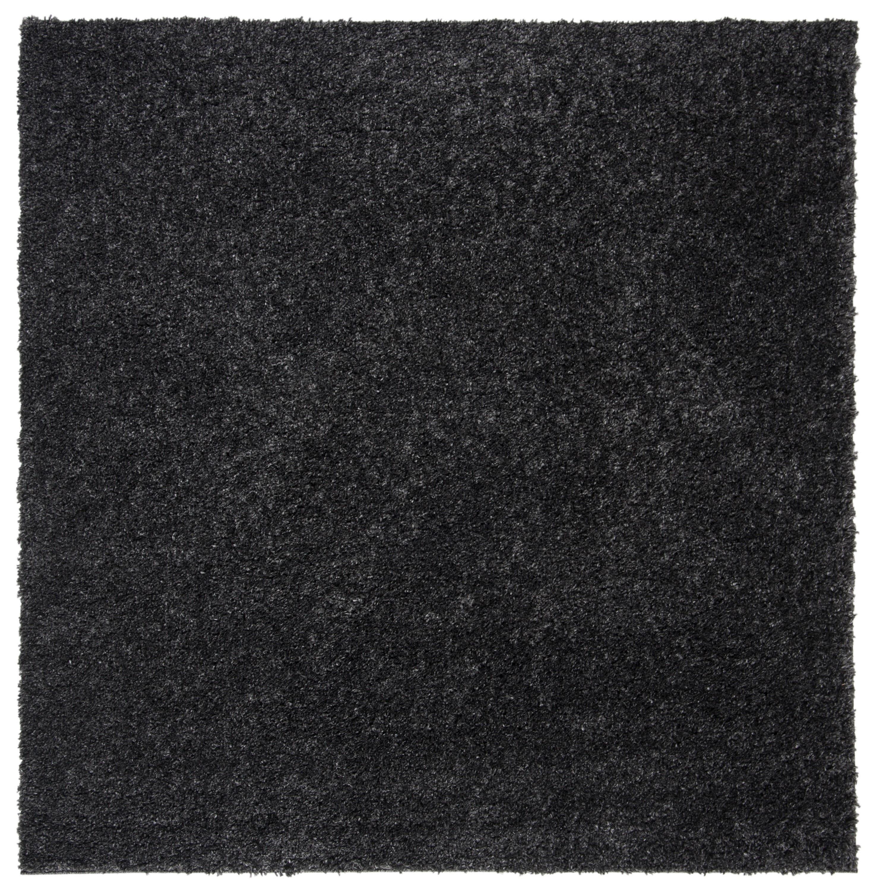 August Shag 900 AUG900 Power Loomed Indoor Area Rug - Charcoal - 5'3"x5'3" - Safavieh