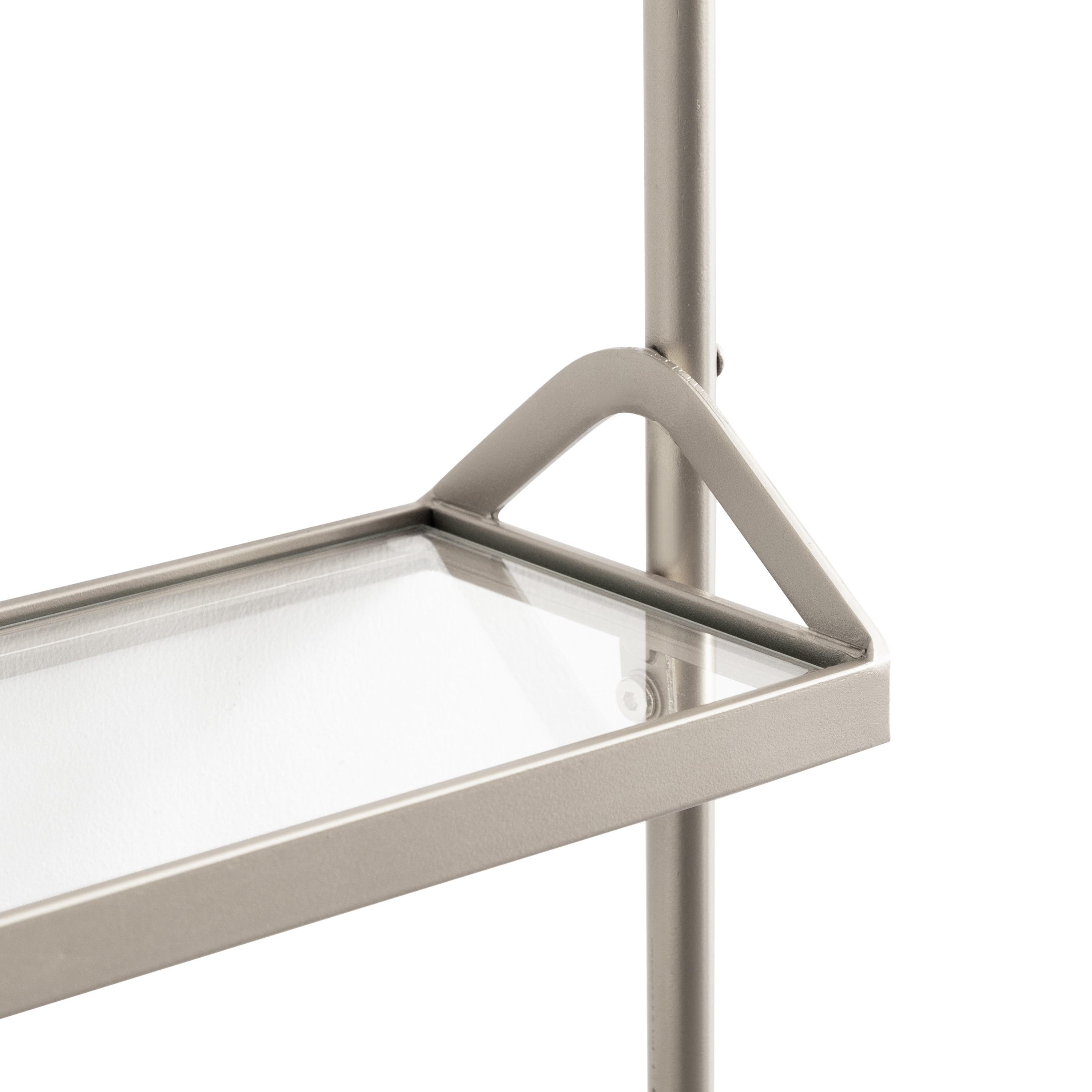 Kate & Laurel All Things Decor 18"x30" Marit Three-Tier Wall Shelf Silver