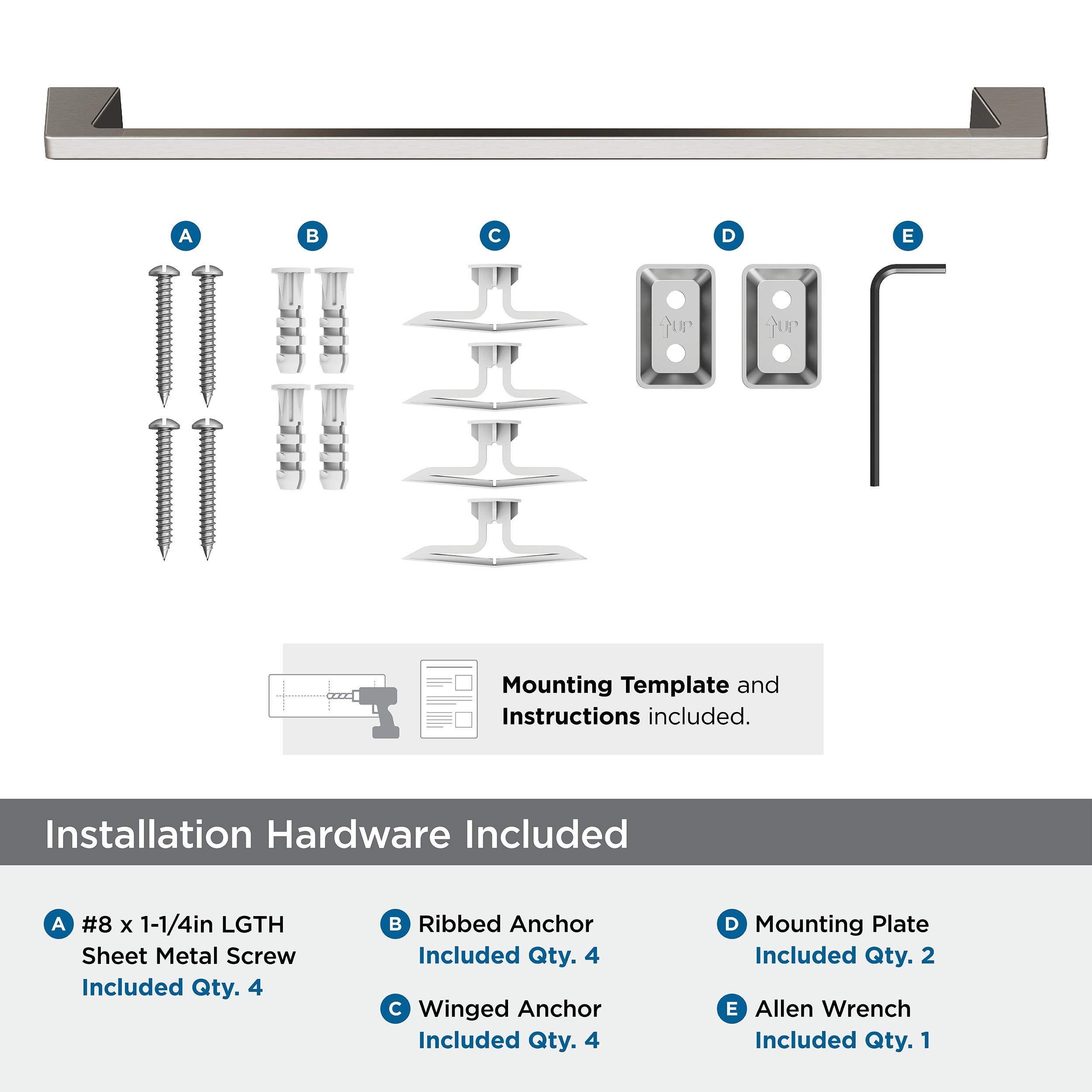 Amerock Blackrock Brushed Nickel 24 inch (610mm) Towel Bar