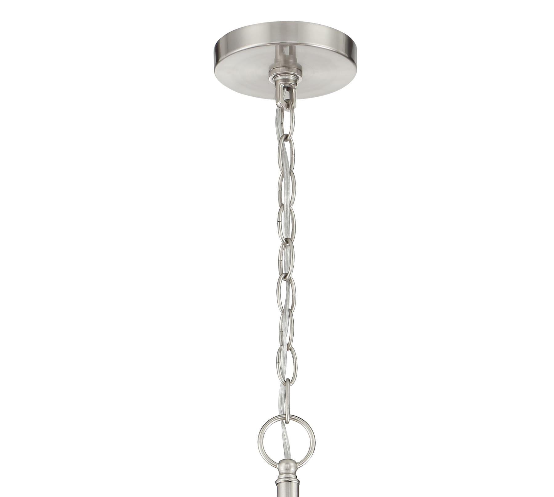 3 Light Chandelier-Brushed Nickel Finish    -Traditional Installation Minka Lavery 2173-84