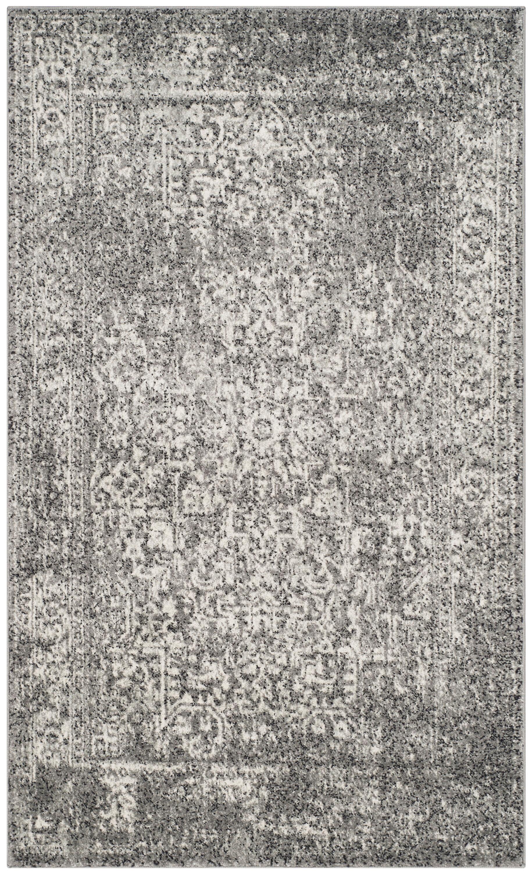 Evoke EVK256 Power Loomed Accent Rug - Grey/Ivory - 3'x5' - Safavieh.