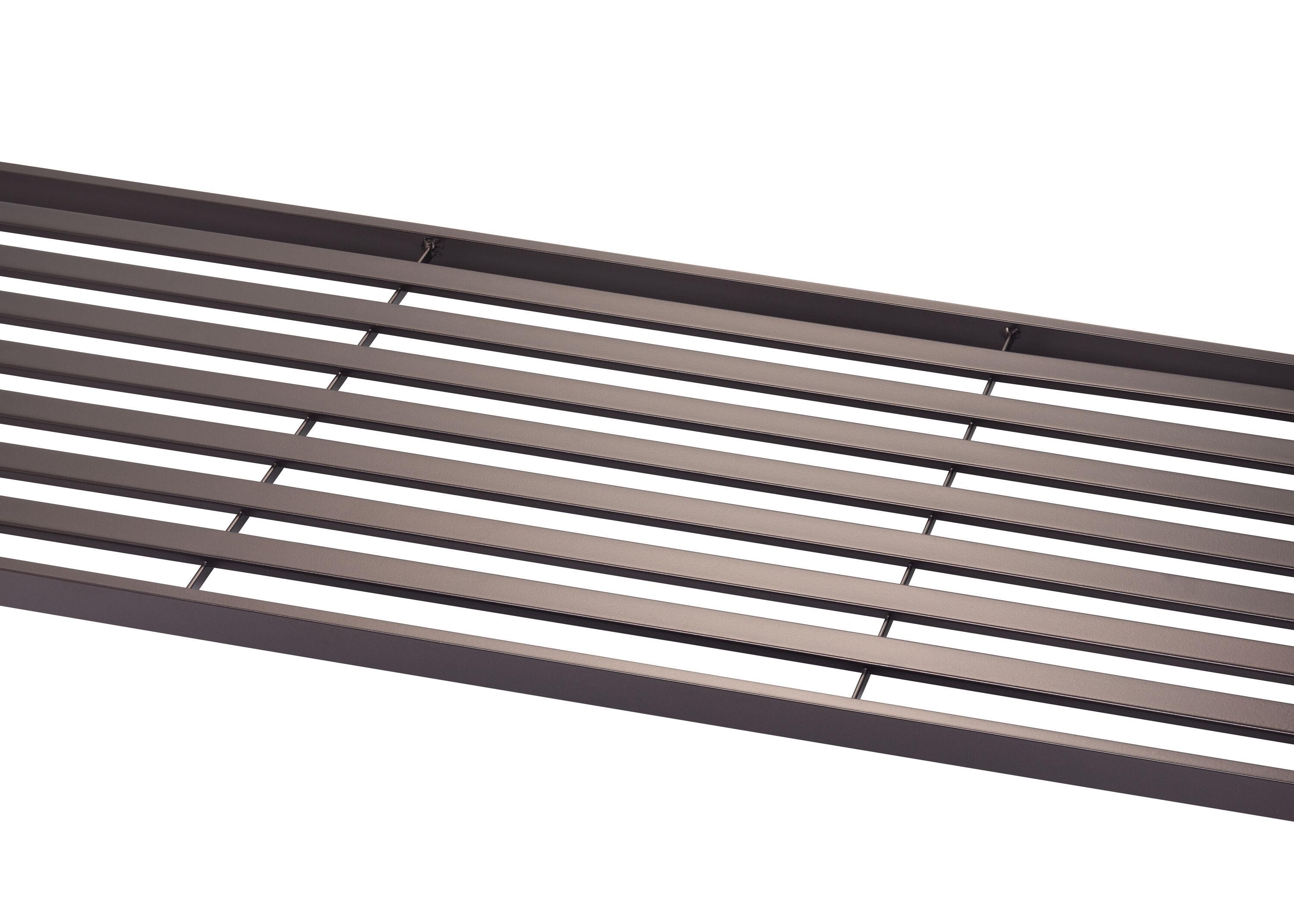 TRINITY Dark Bronze 5-Tier Steel Slat Shelving Unit (36 in. W x 72 in. H x 14 in. D)