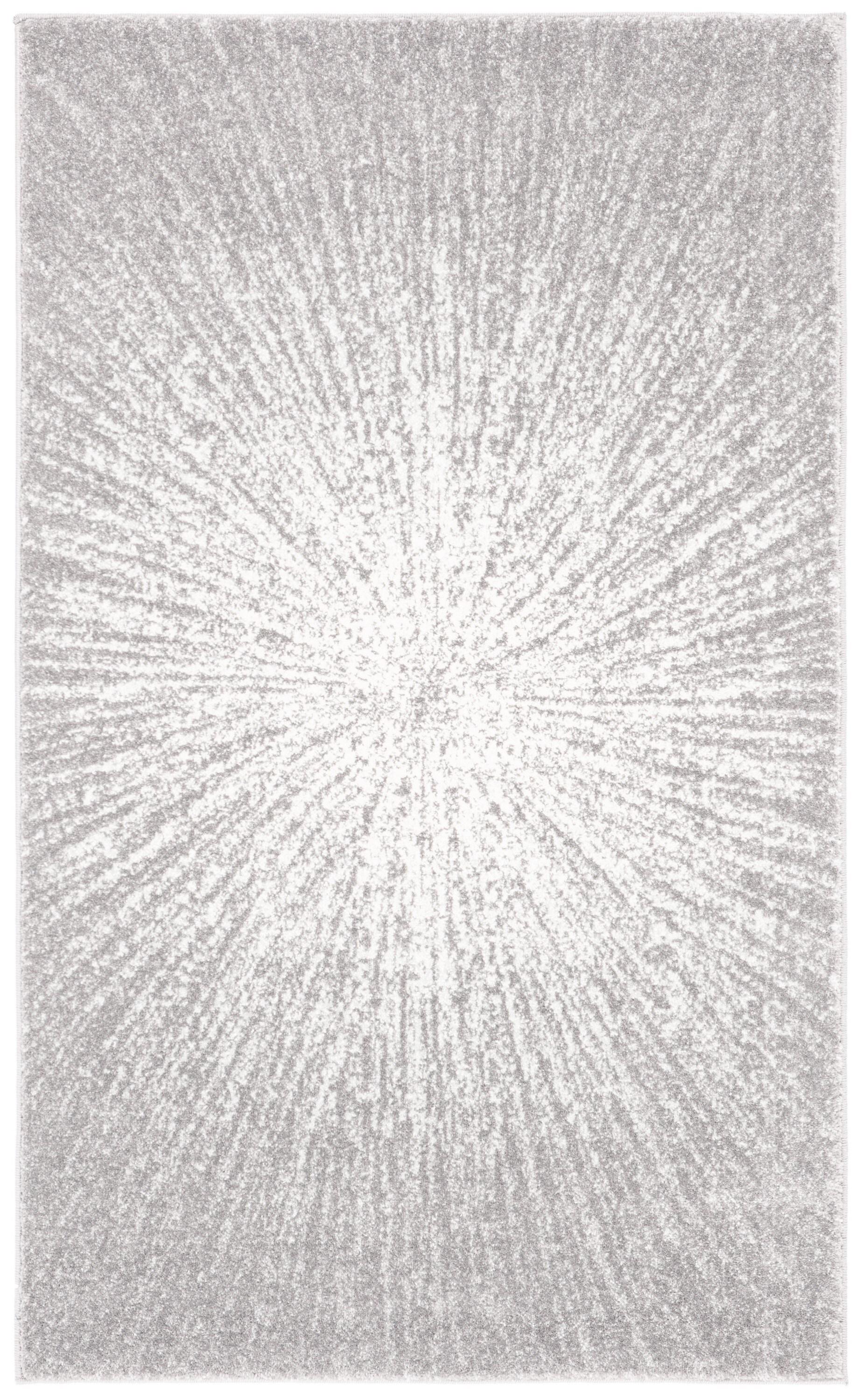 Evoke EVK228 Power Loomed Area Rug - Dark Grey/Ivory - 3'x5' - Safavieh.