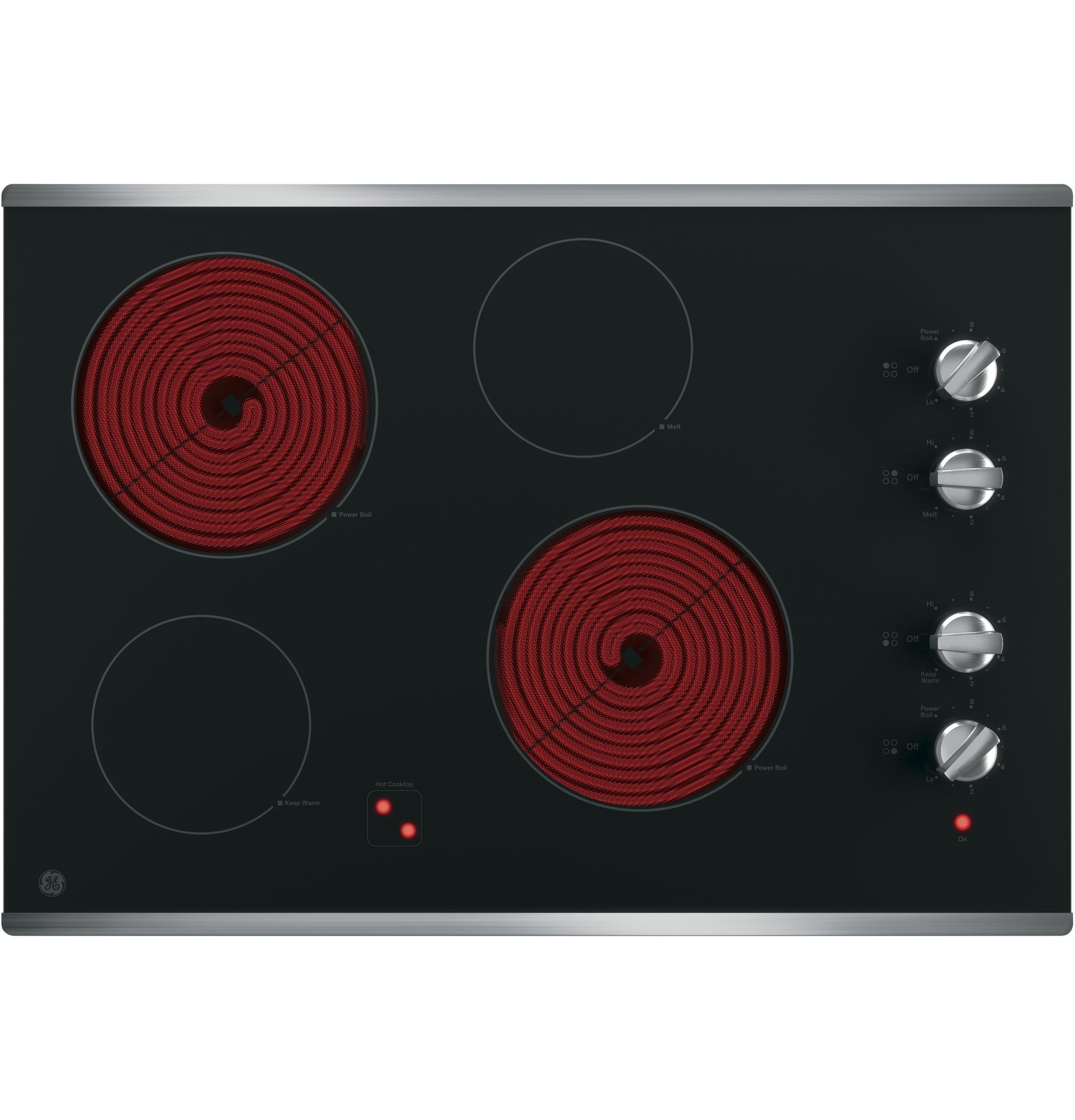 GE 30" Built-In Knob Control Electric Cooktop