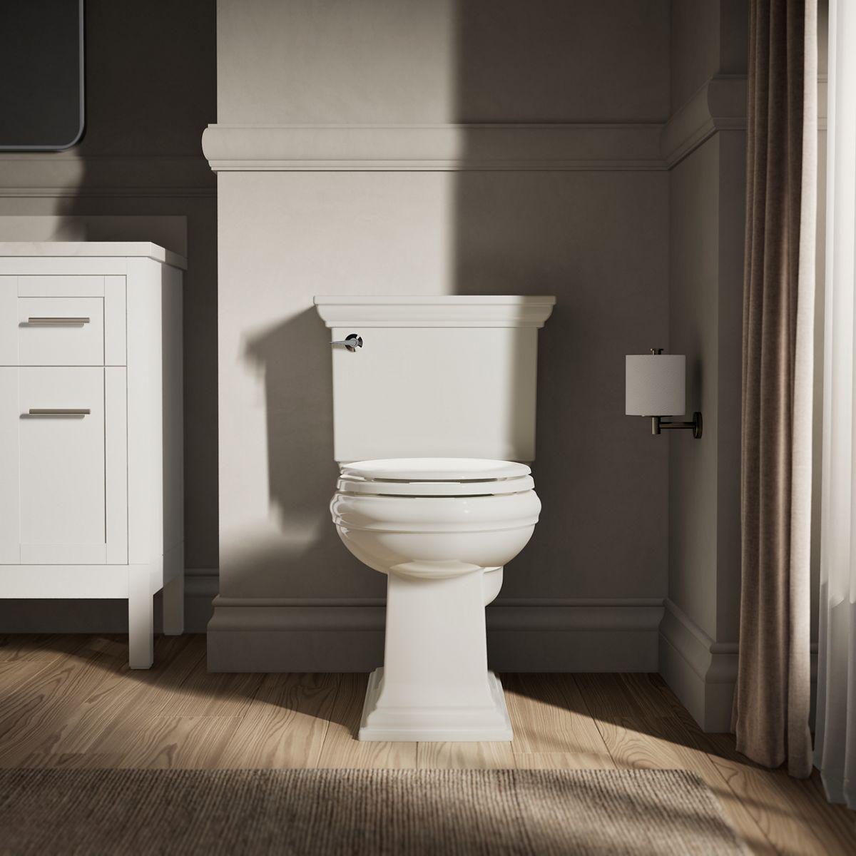 Stonewood Quiet-Close Compression-Molded Wood Toilet Seat