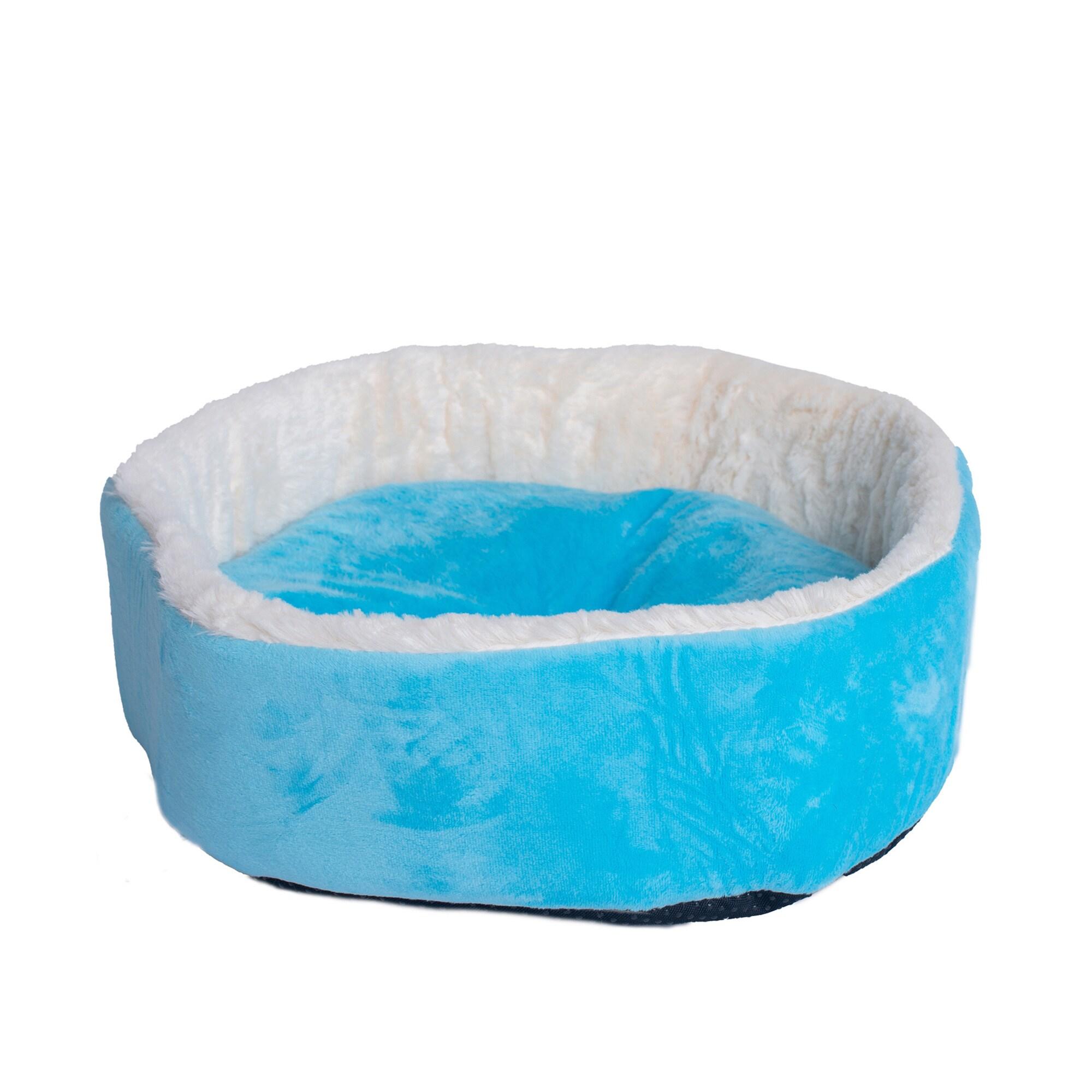 Armarkat Cat Bed Velvet Bolster Pet Bed