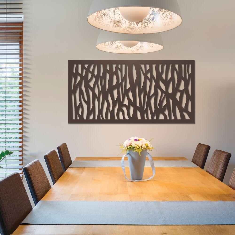 Barrette Outdoor Living 2 ft. x 4 ft. Sprig Umber Decorative Screen Panel