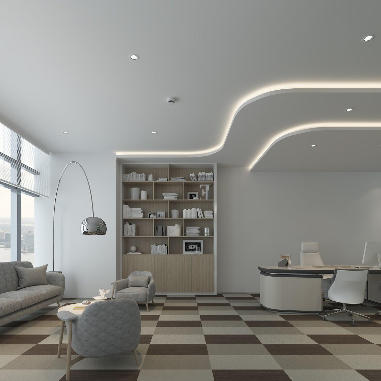 GlueCore Fab 28mil x 12" W x 24" L Adhesive Vinyl Tile Flooring
