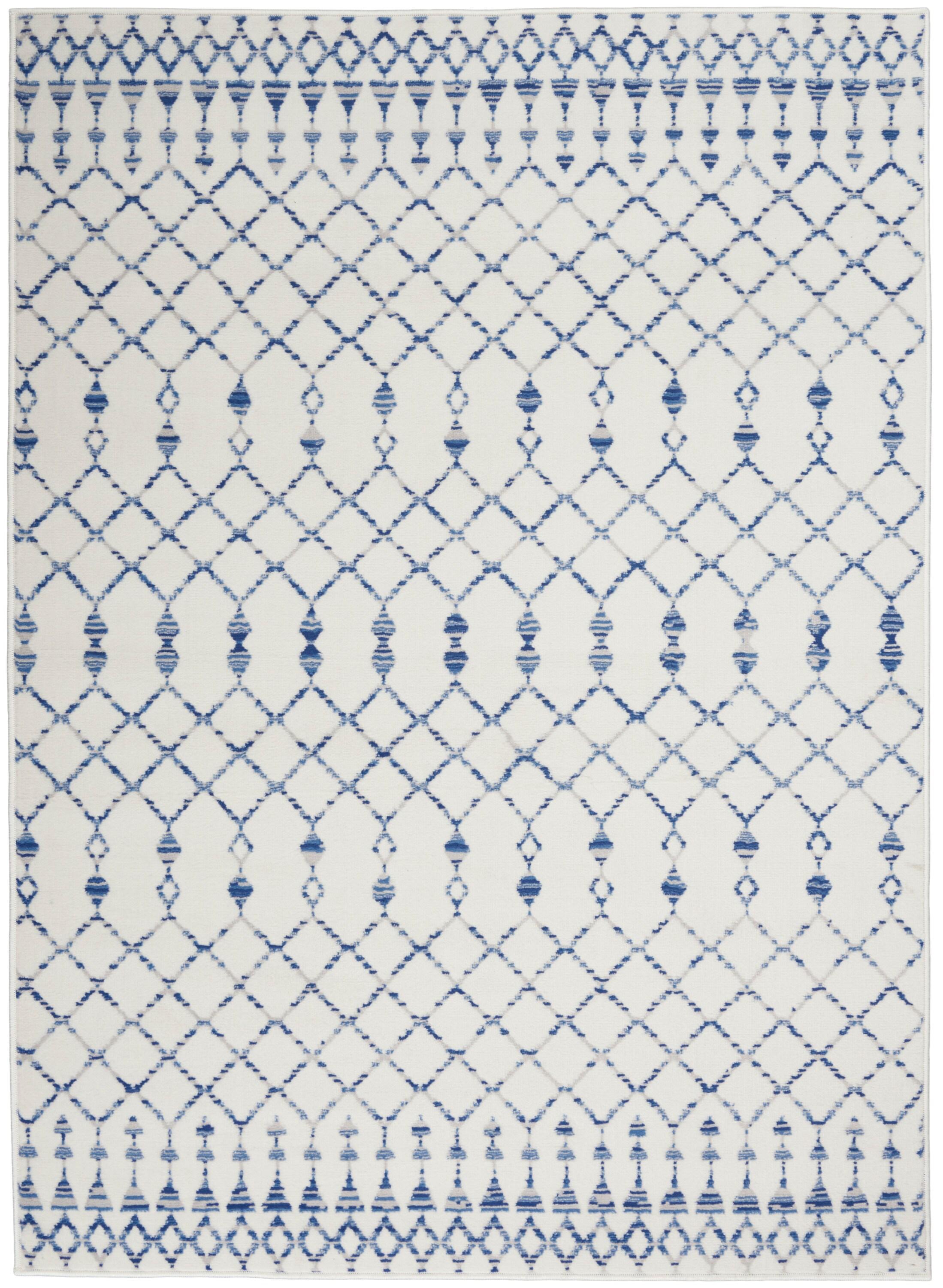 Nourison Whimsicle WHS02 Indoor only Area Rug - Ivory 6' x 9'