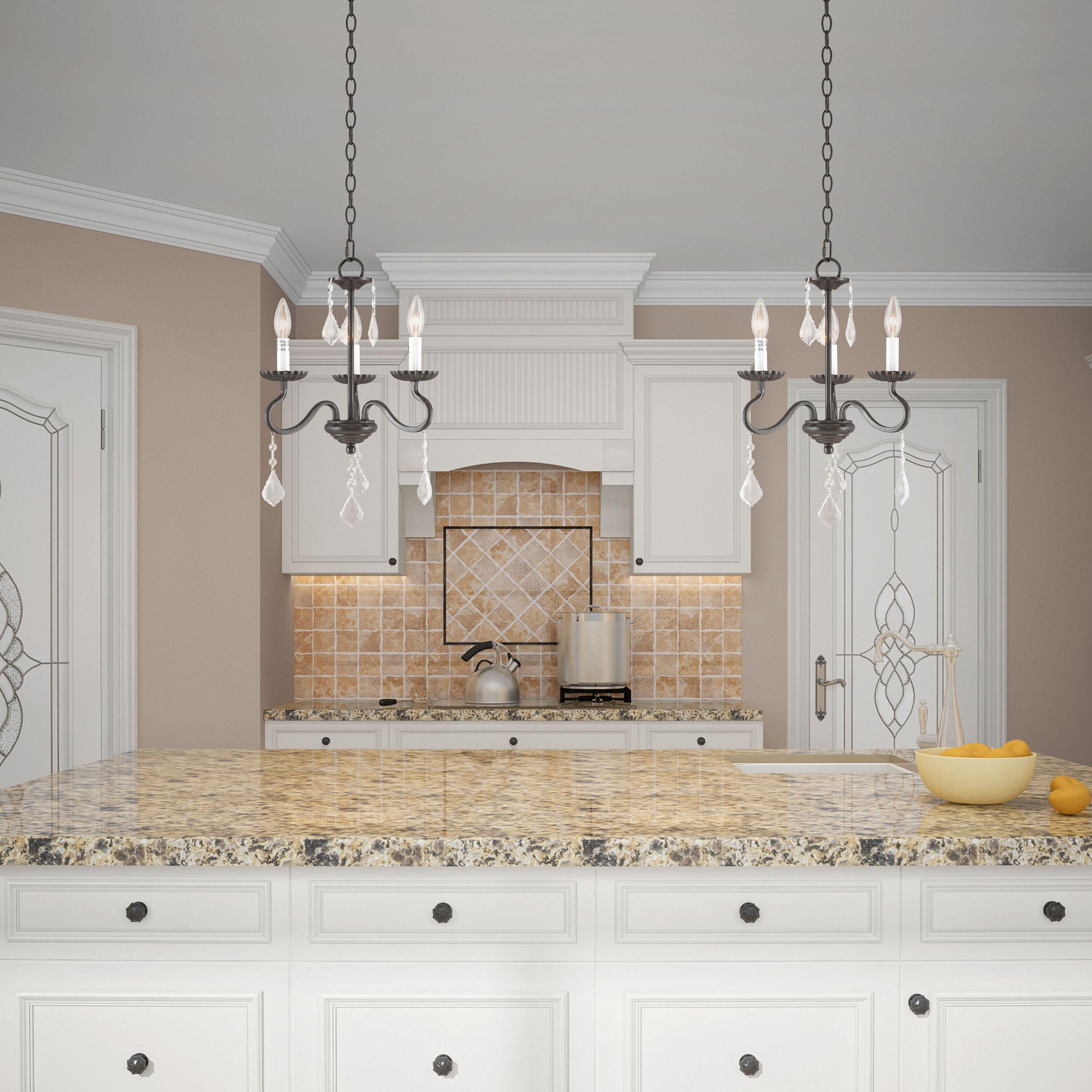 Livex Lighting - Callisto - 3 Light Mini Chandelier in Traditional Style - 14