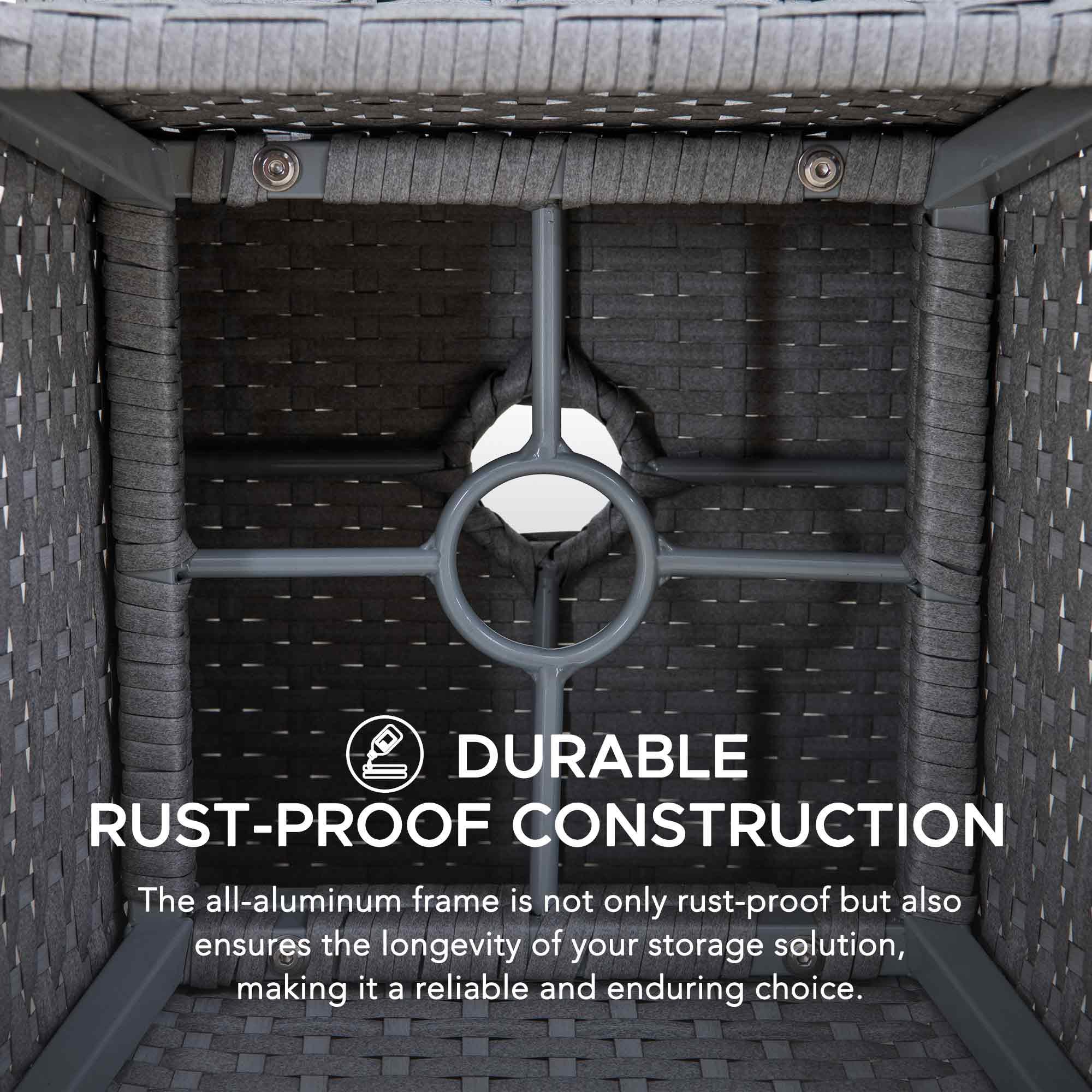 SUNJOY Outdoor 57 inch Steel Wood Burning Fireplace with Fire Poker and Rain Cover