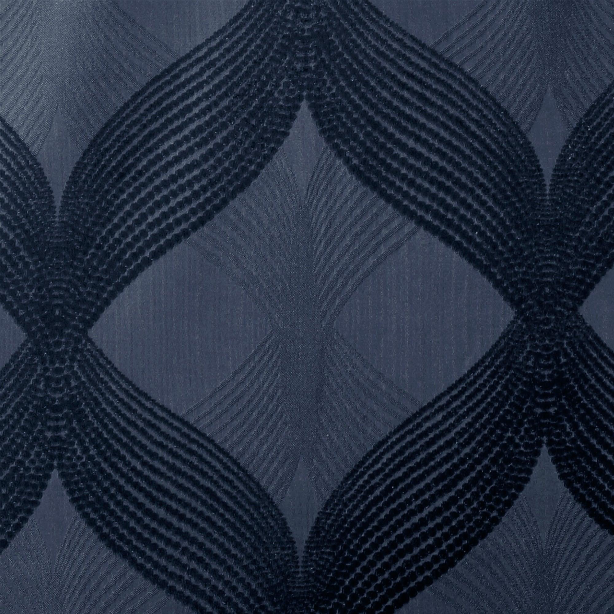Madison Park Bentley Ogee Knitted Jacquard Geometric Total Blackout Single Curtain Panel