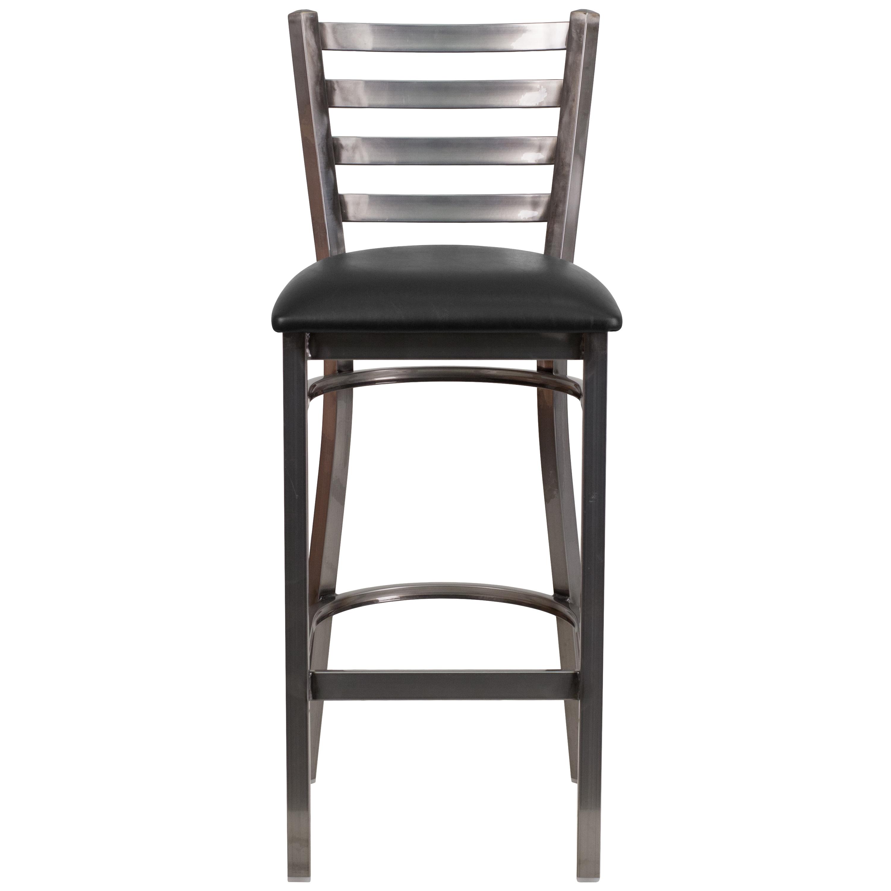 Brixton Hercules Series Ladder Back Metal Restaurant Barstools by Flash Furniture