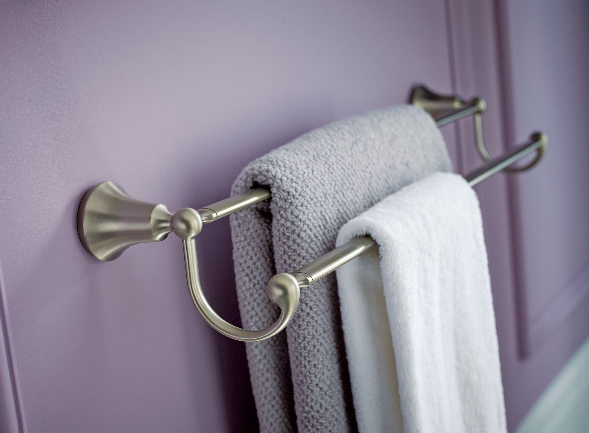 Wynford Double 24" Wall Mounted Towel Bar