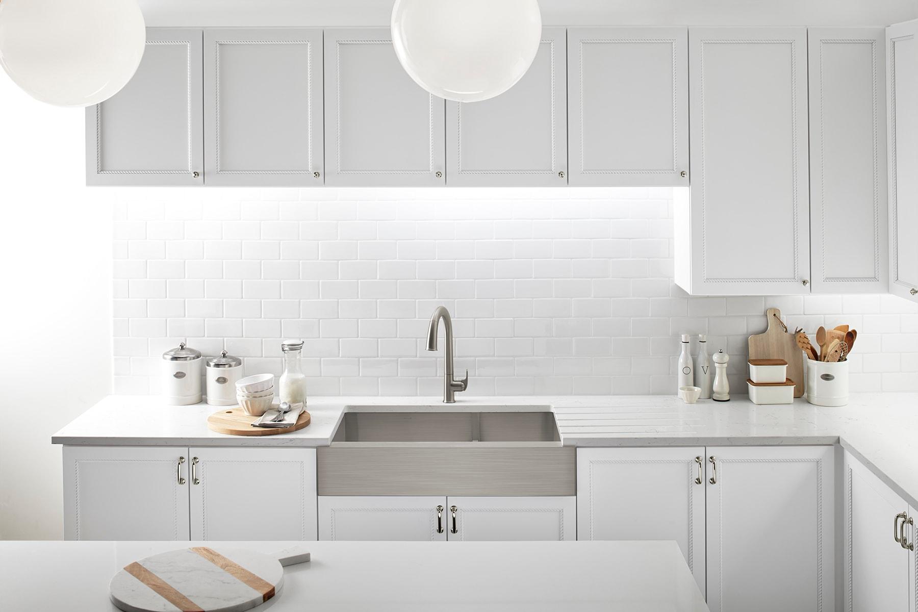 Vault™ 35.5" L x 21.25" W Double Basin Farmhouse Kitchen Sink