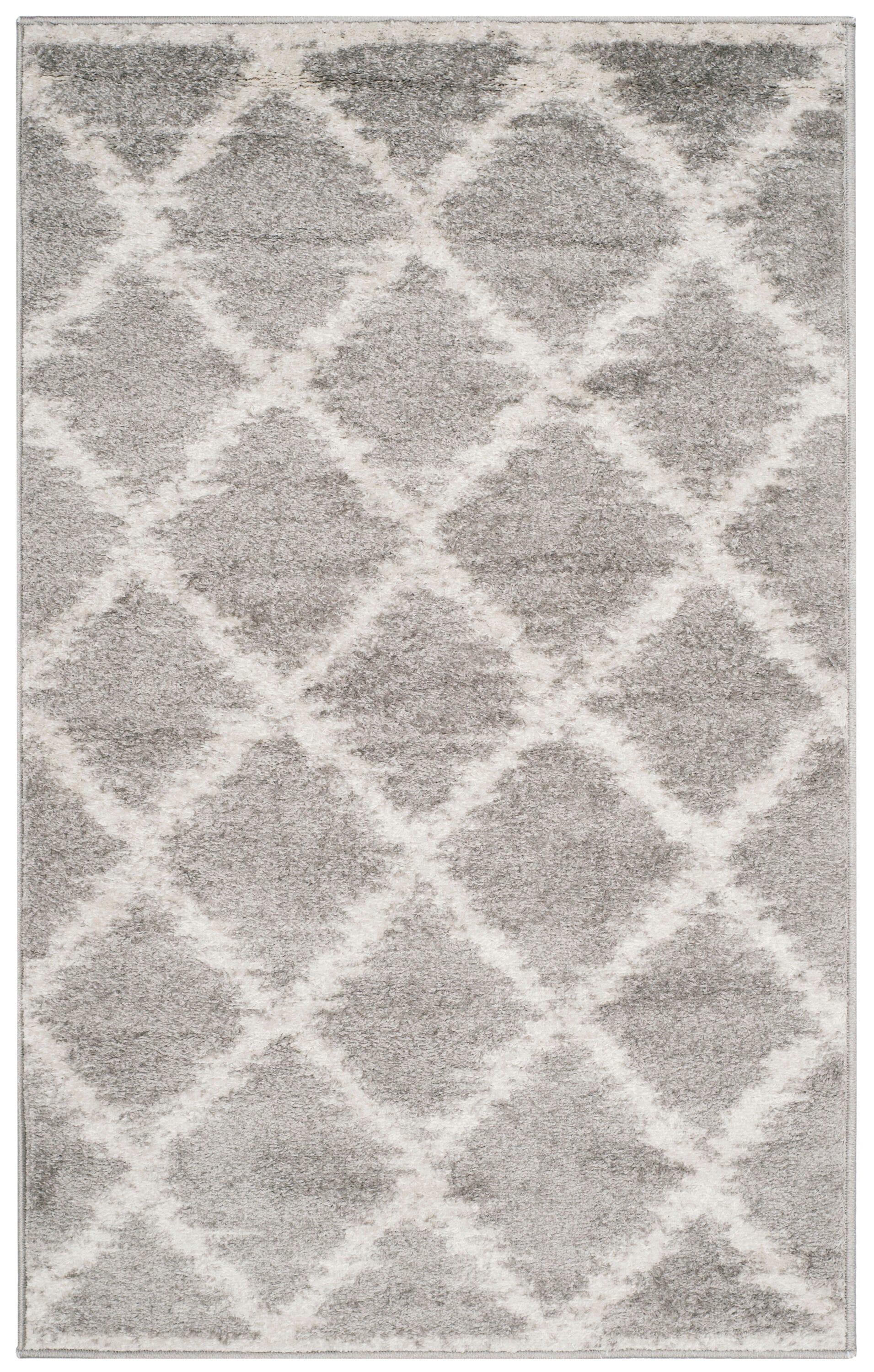 Adirondack ADR120 Power Loomed Accent Rug - Silver/Ivory - 3'x5' - Safavieh.