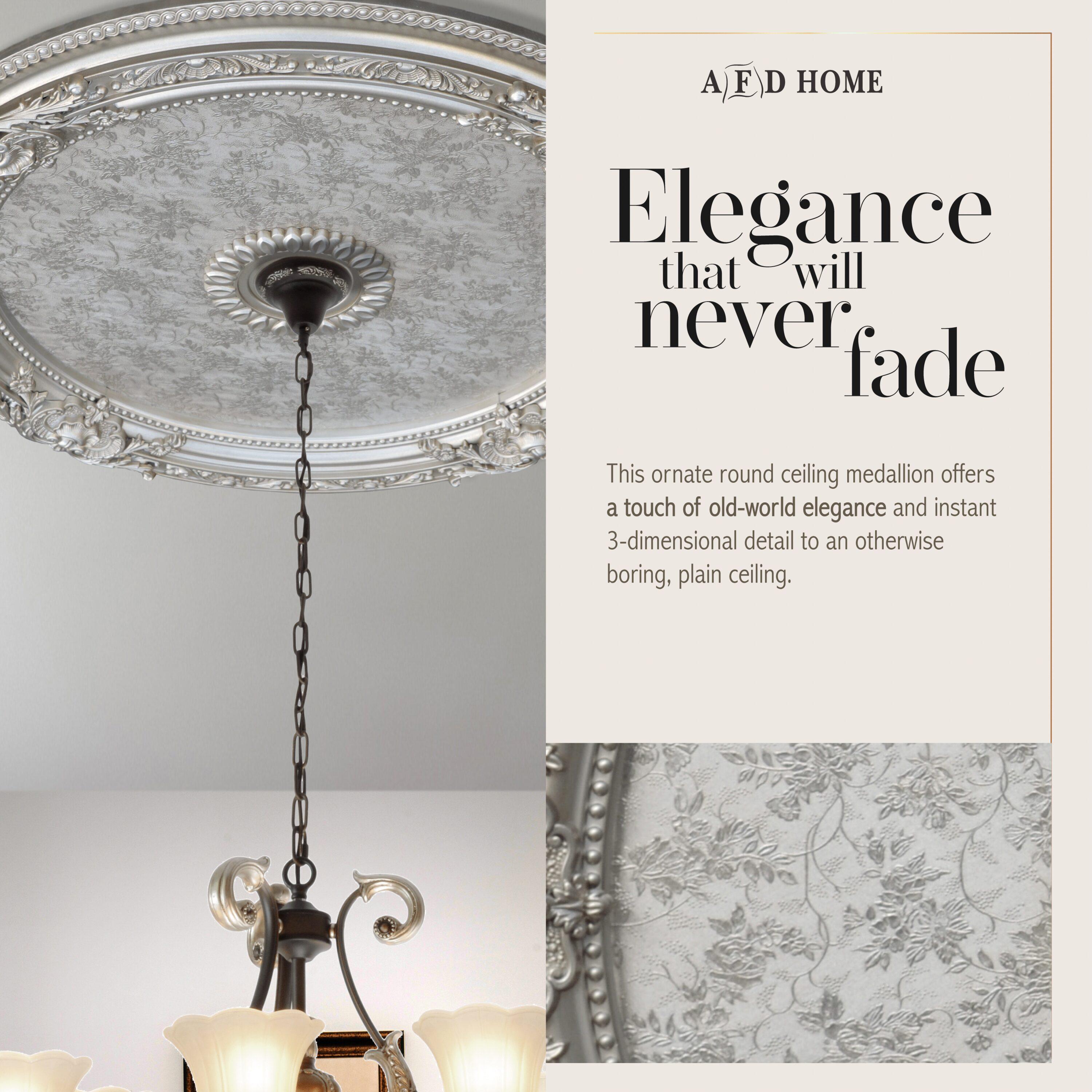 Round Chandelier Ceiling Medallion