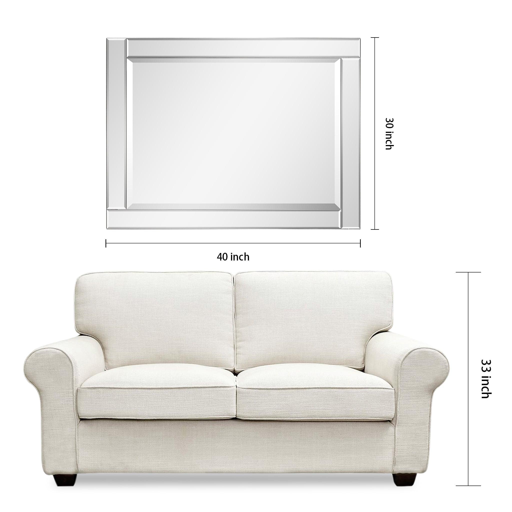Empire Art Direct  Moderno Beveled Rectangle Wall Mirror
