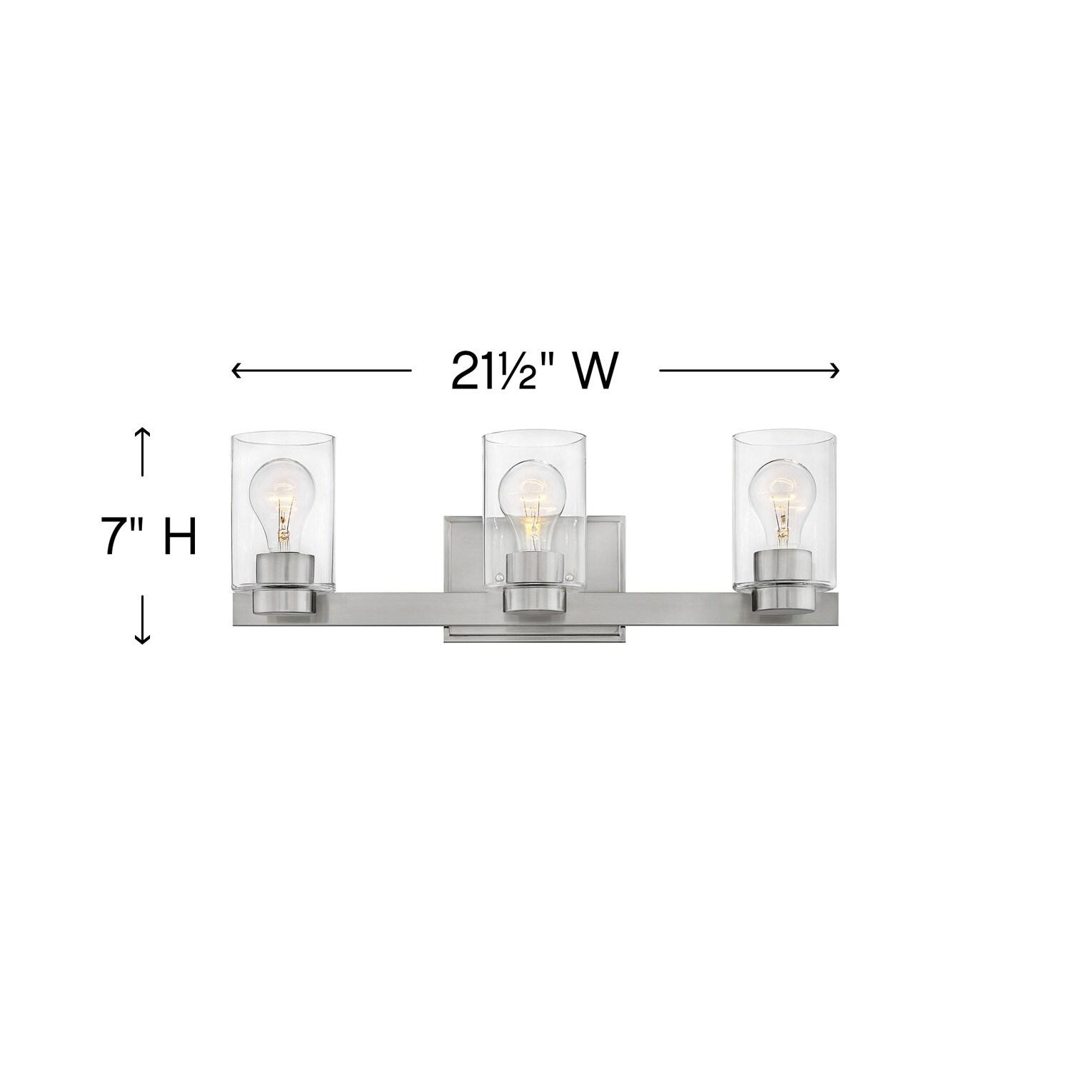 Hinkley Miley 3-Light Dimmable Vanity Light