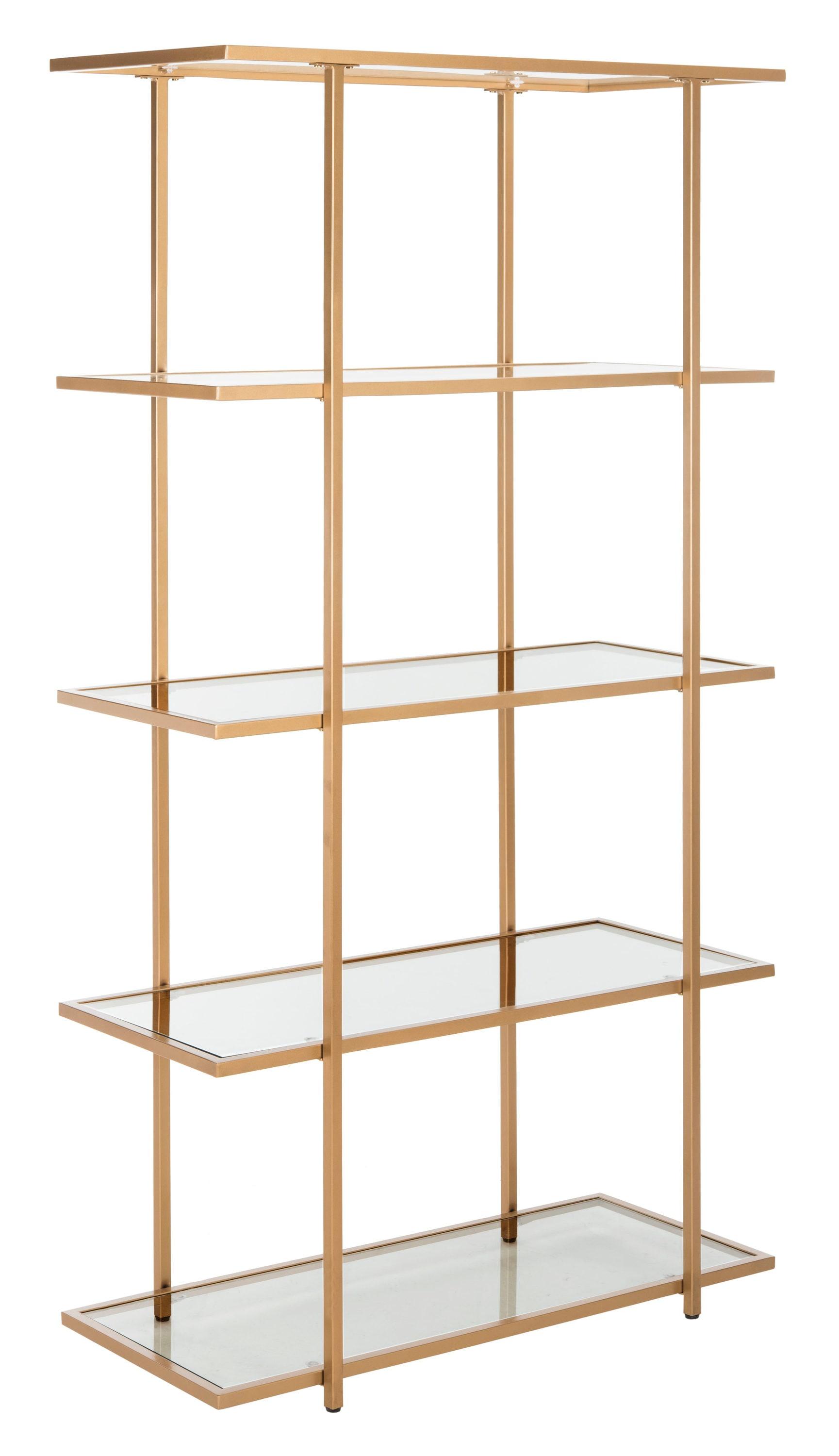 Francis 5 Tier Etagere - ETG6202 - Gold/Clear - Safavieh