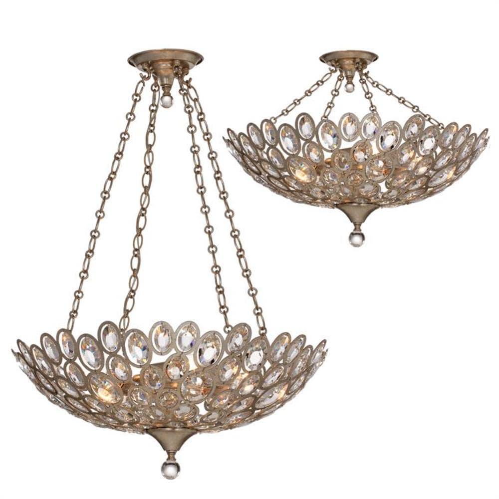 Crystorama Lighting - Five Light Chandelier - Chandelier - Sterling - Five Light