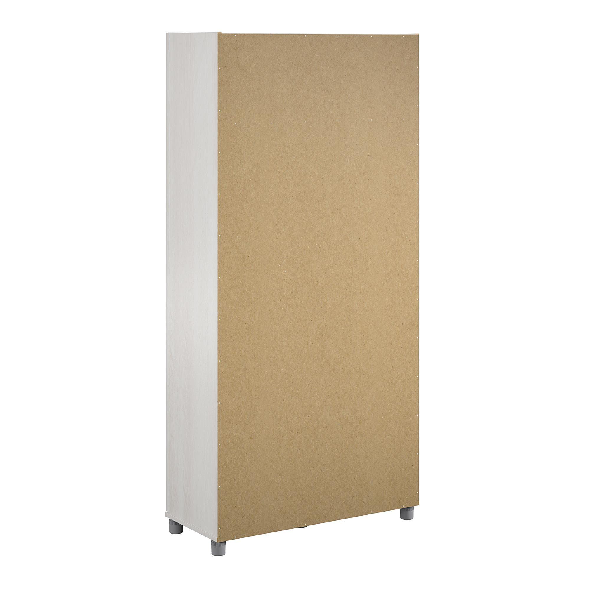 Systembuild Camberly 36" Utility Storage Cabinet, Ivory Oak