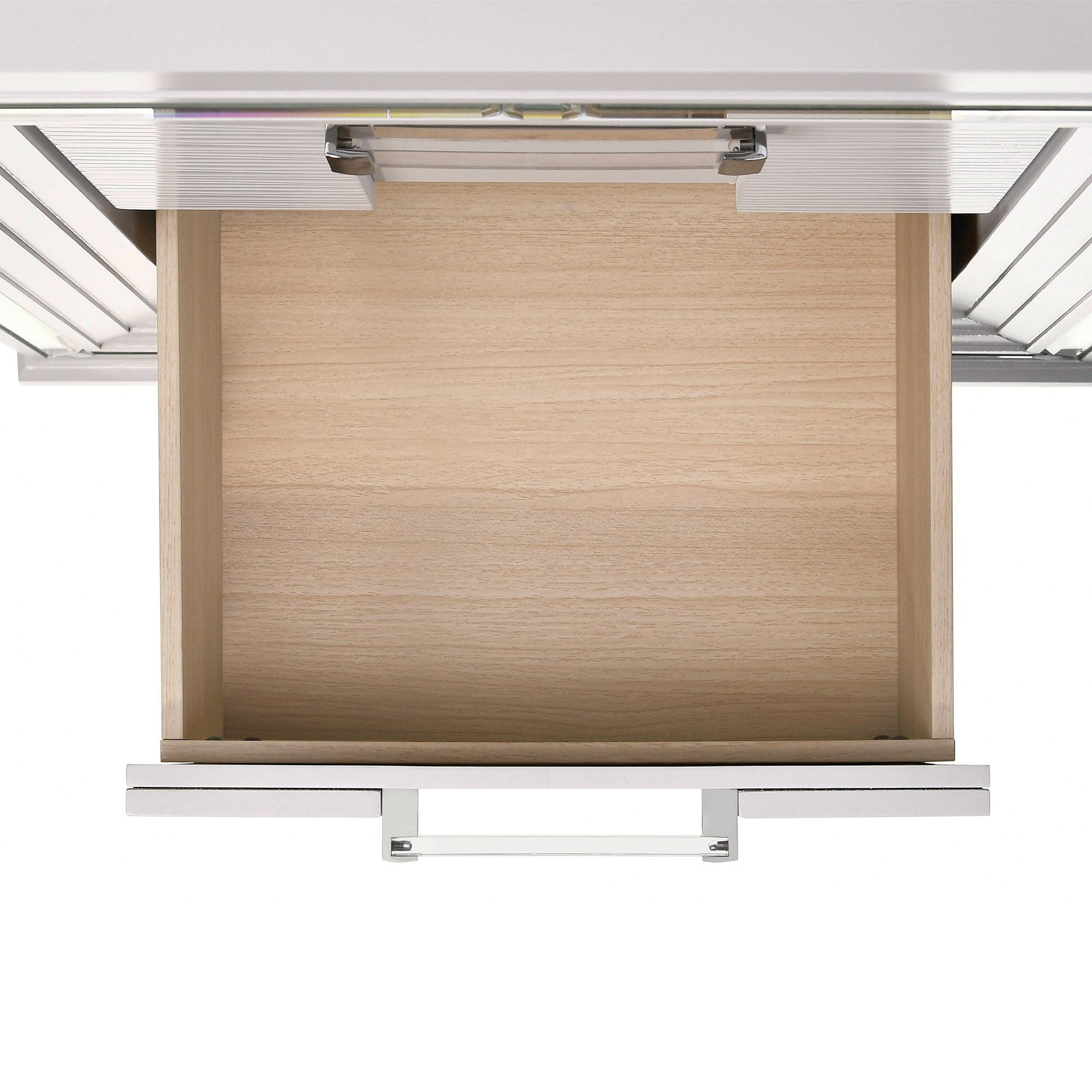 Picket House Furnishings Charlotte Vanity Set with USB in White