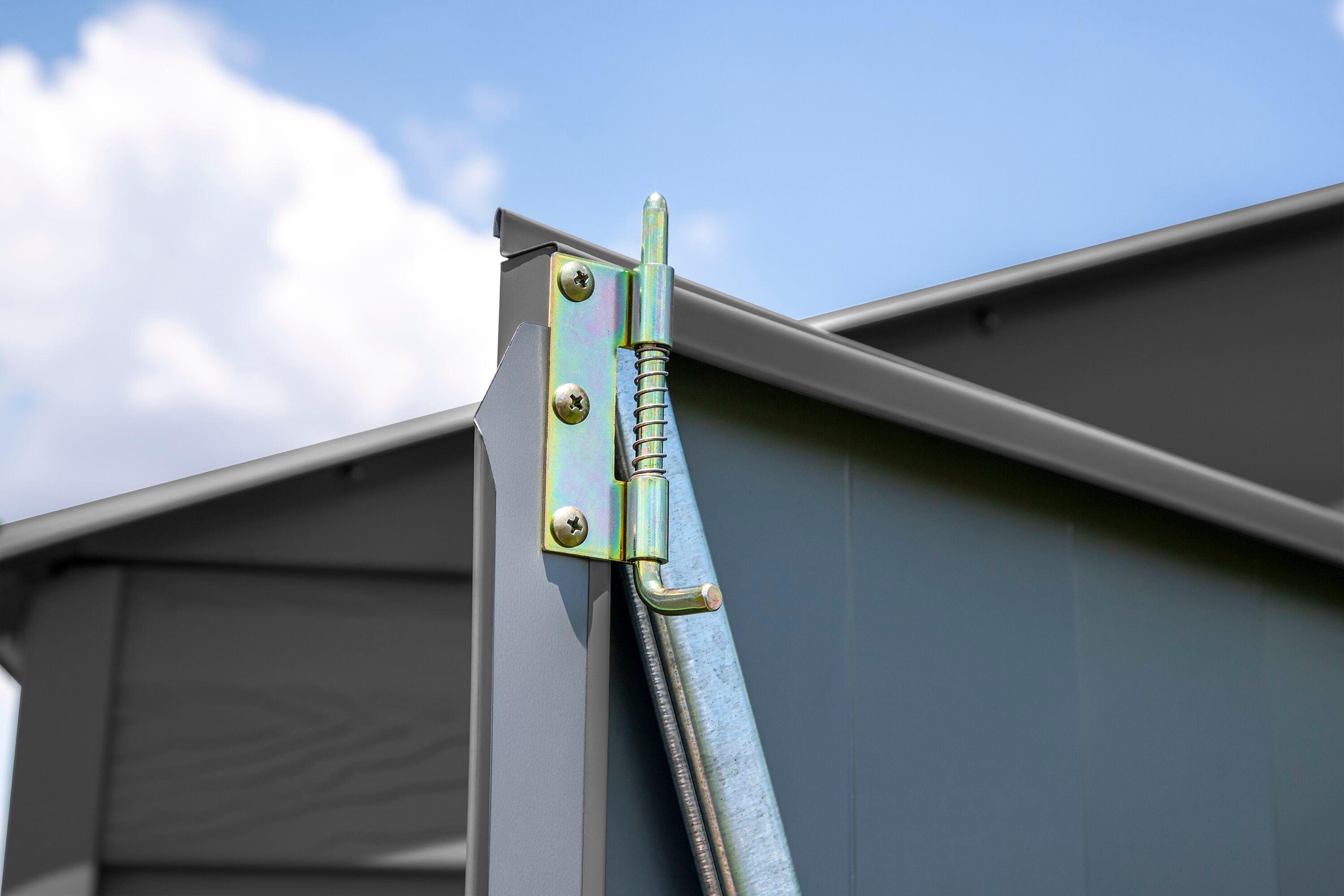Arrow 8 ft. W x 8 ft. D Galvanized Steel Storage Shed