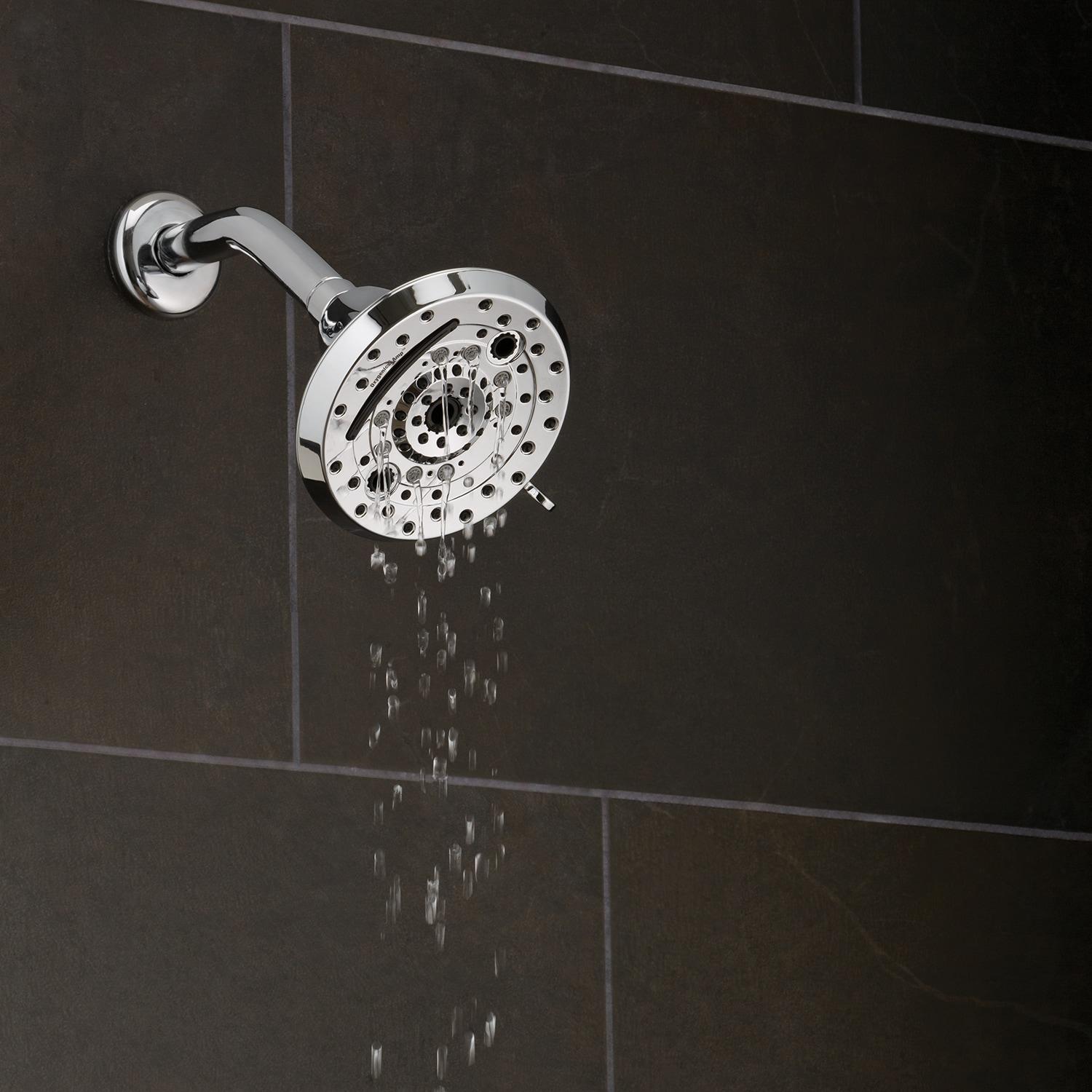 Oxygenics Amp Chrome Fixed Shower Head 1.8-GPM (6.8-LPM)