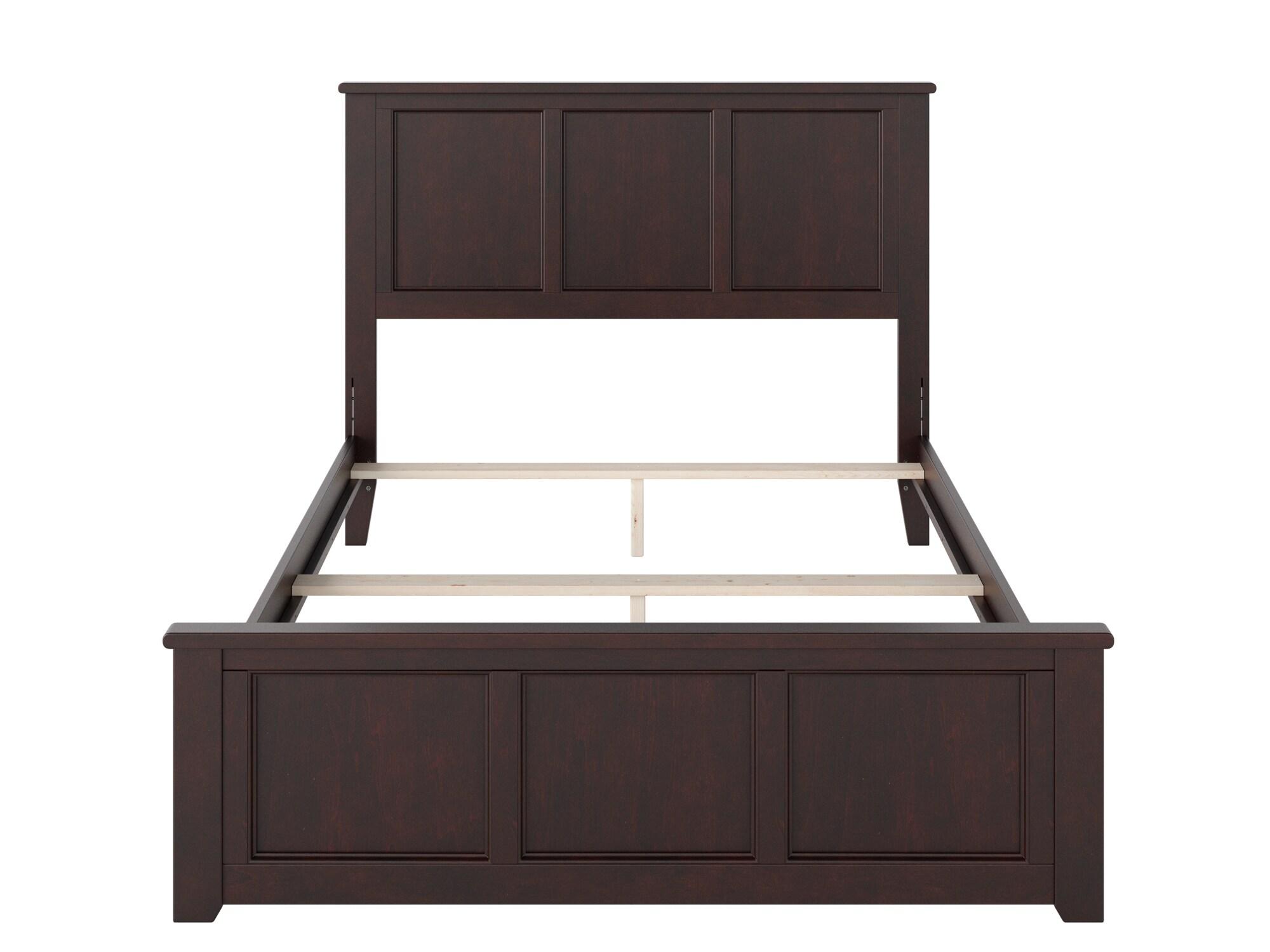 Madison Solid Wood Low Profile Platform Bed with Matching Footboard