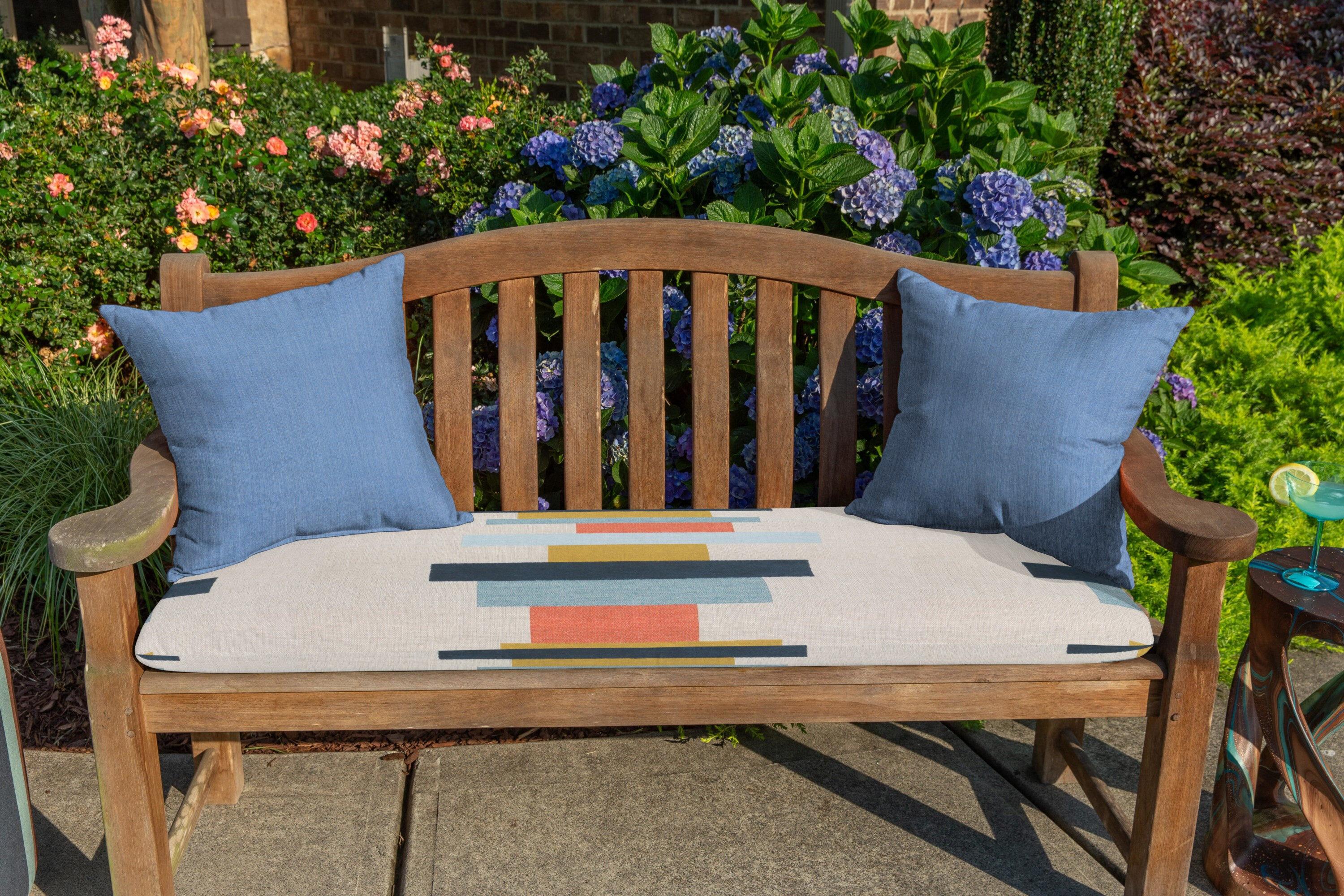 Casual Cushion Solid Sunbrella® Fabric 1-Piece Indoor/Outdoor Square Throw Pillow, 15"W x 15"L