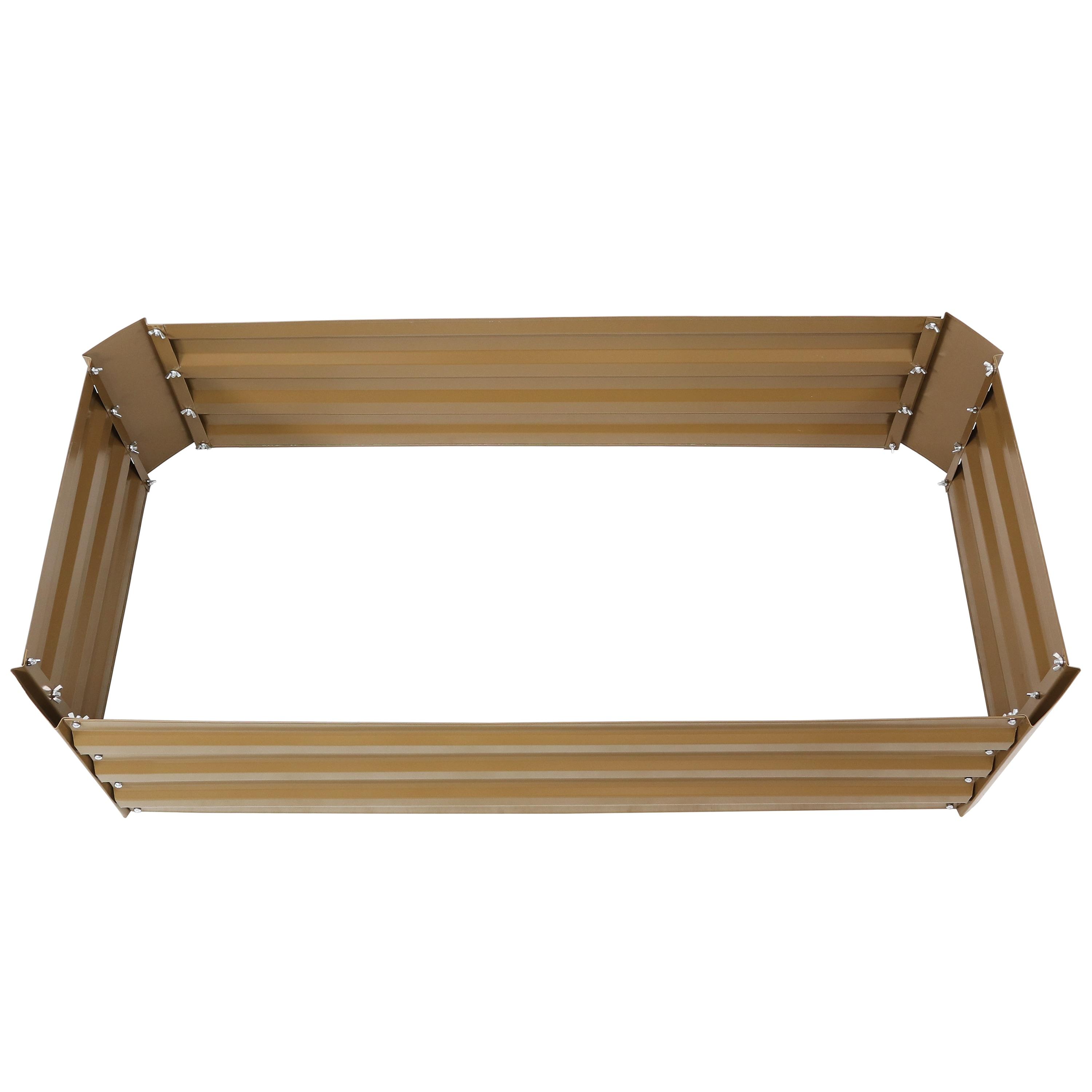 Ippolito Rectangular Galvanized Steel Raised Garden Bed