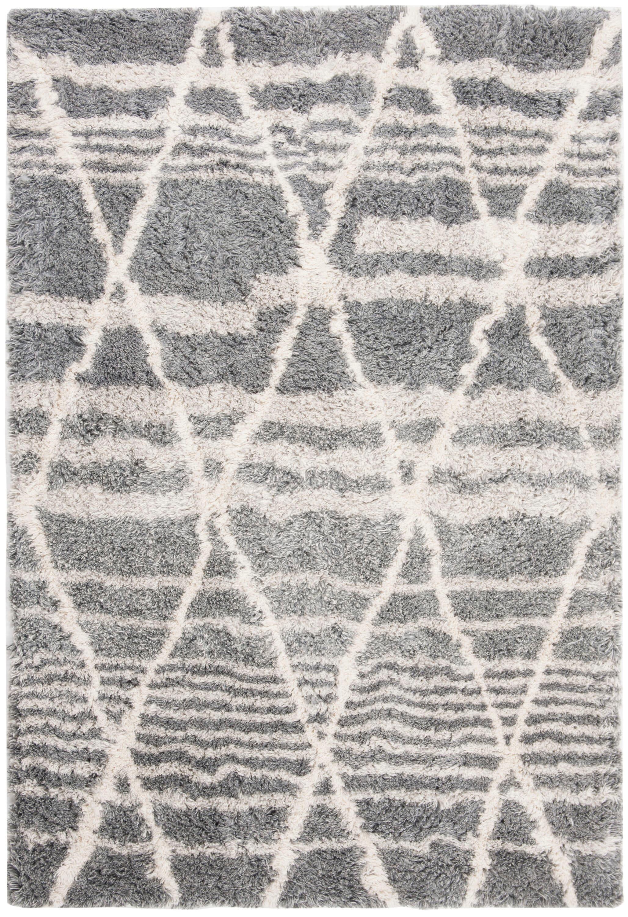 Casablanca CSB176 Hand Woven Area Rug - Grey/Ivory - 4'x6' - Safavieh.