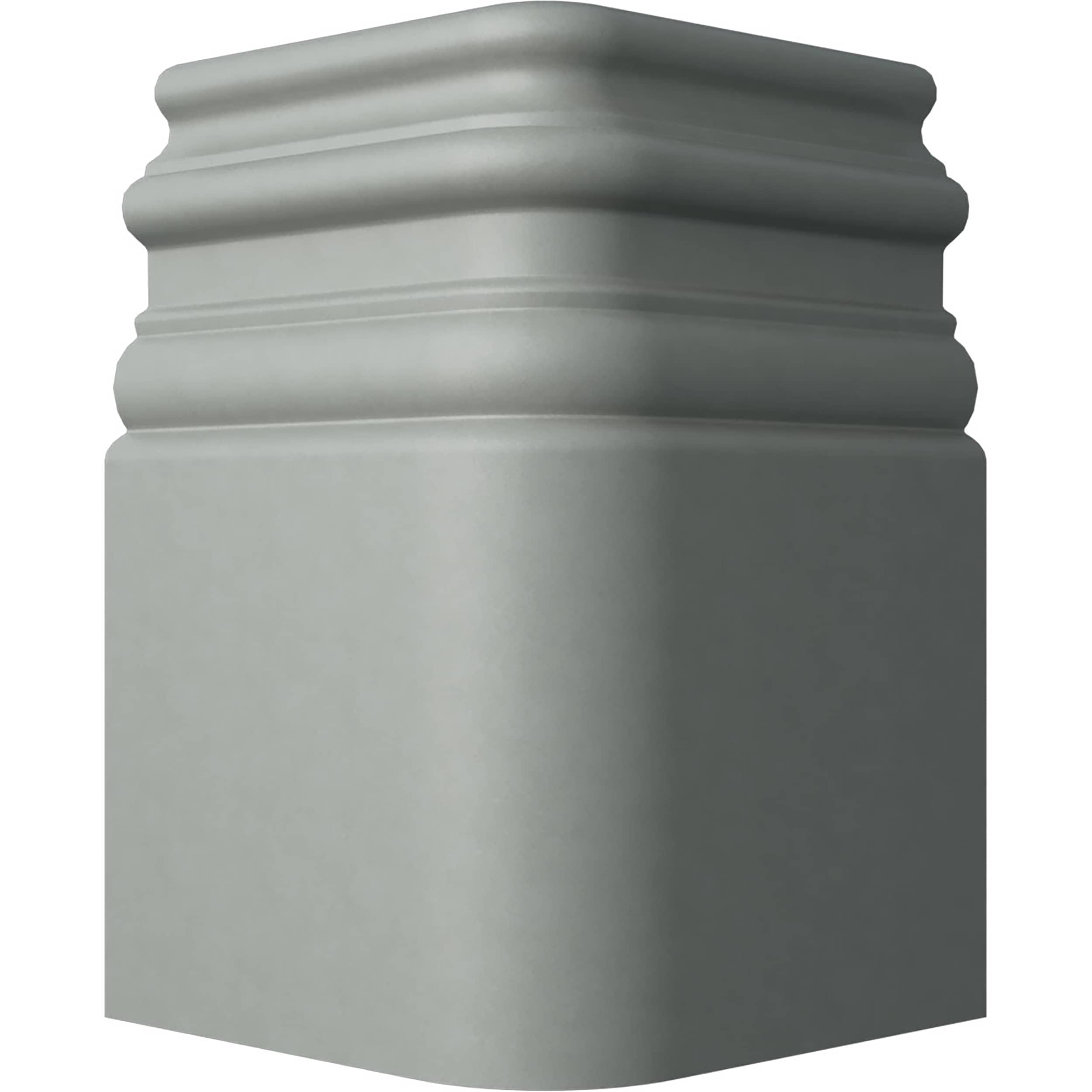 7 3/8"H x 4 3/4"P Hillsborough Baseboard Moulding Outside Corner