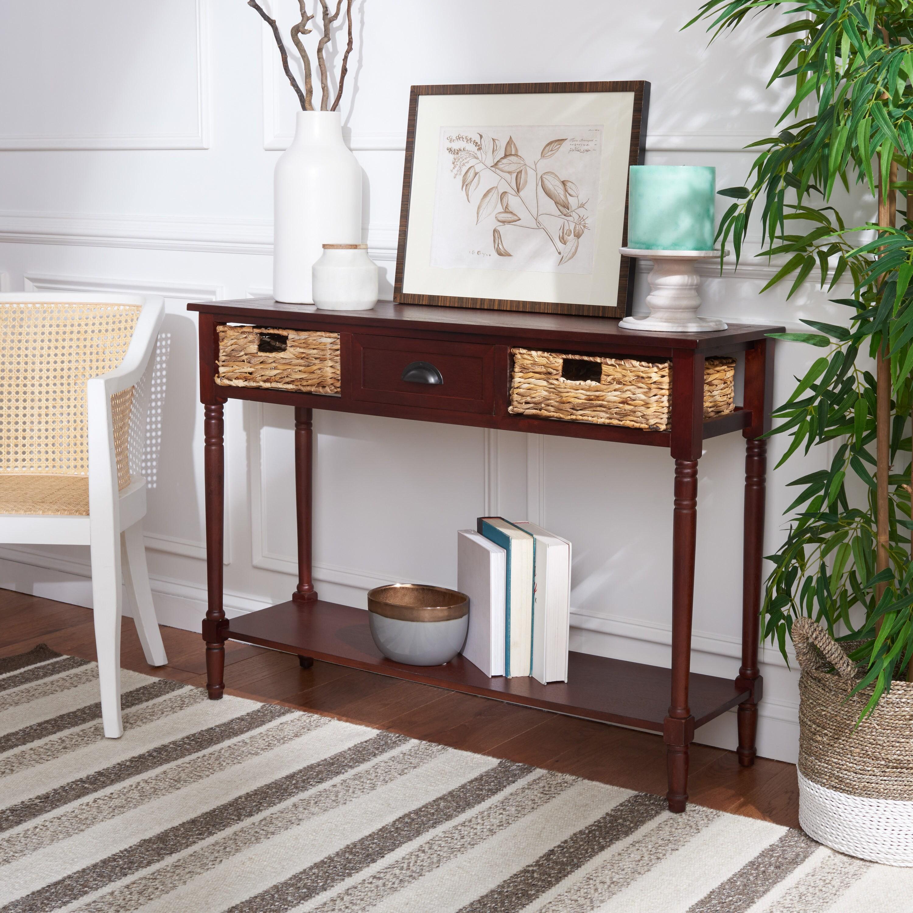 Christa Console Table - Cherry - Safavieh