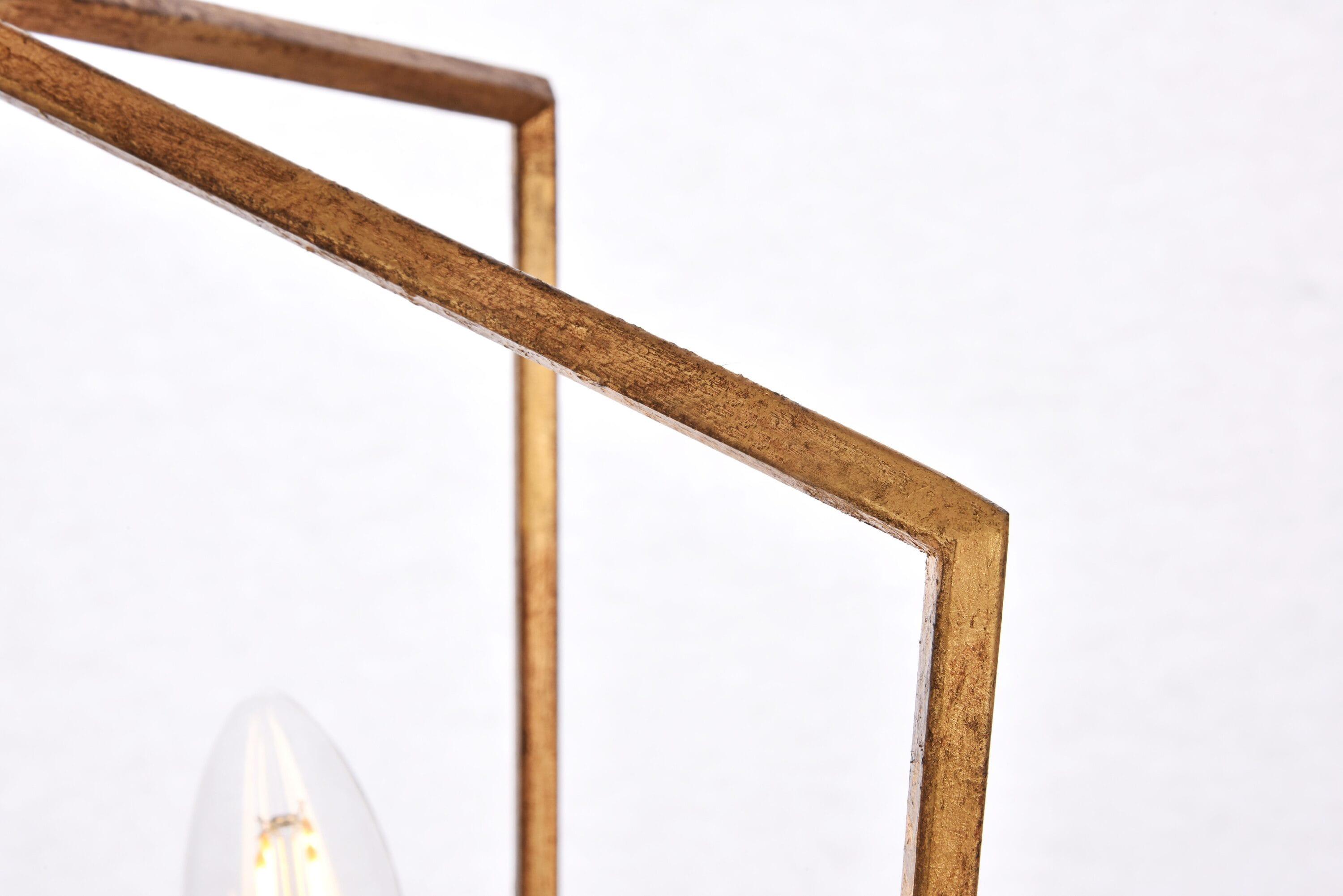 Elegant Lighting Denmark 2 light Golden Iron Pendant